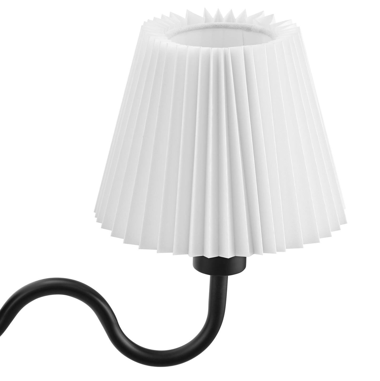 Wave Squiggle Arm Wall Sconce by Modway EEI-6873-BLK