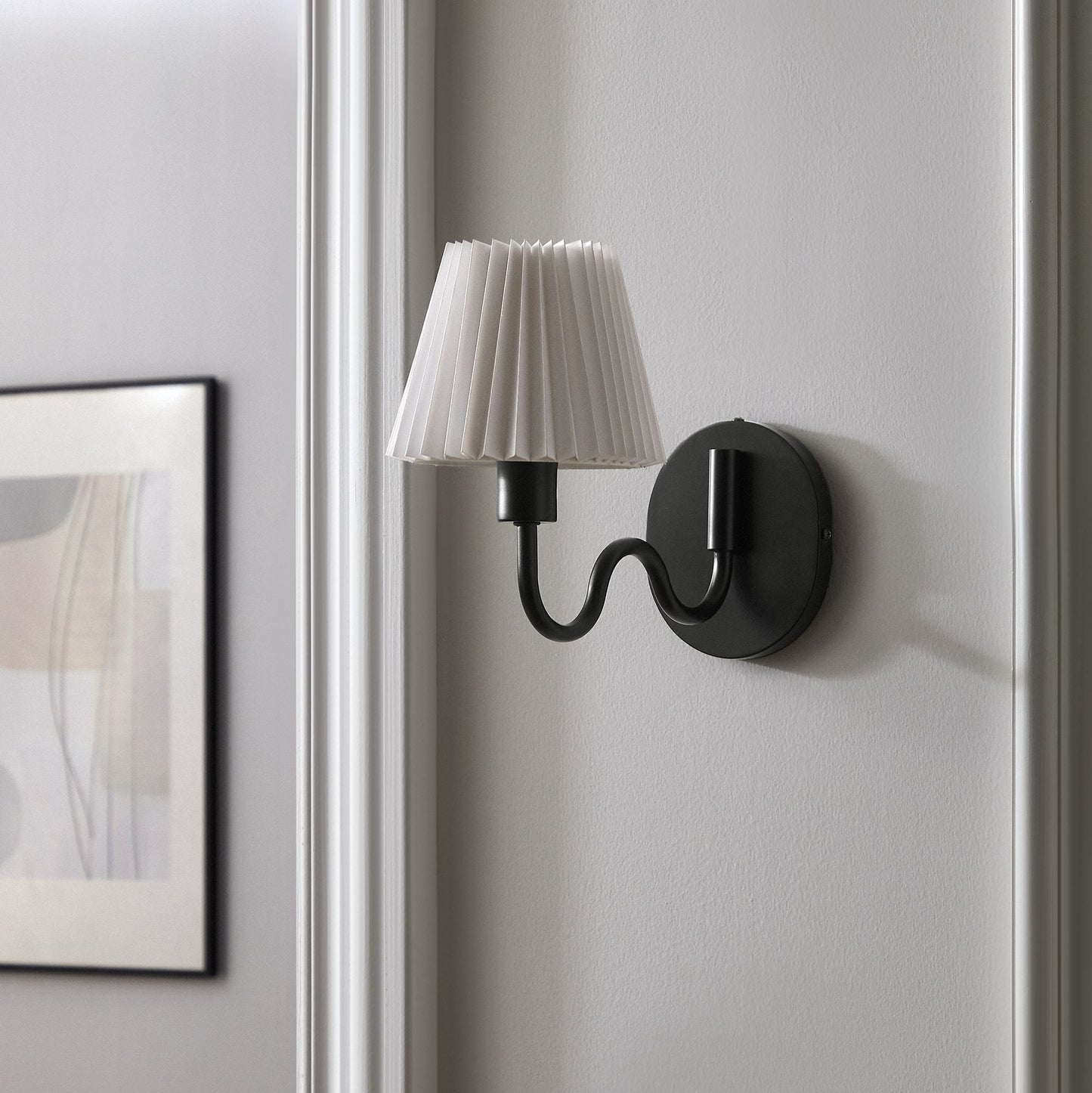 Wave Squiggle Arm Wall Sconce by Modway EEI-6873-BLK