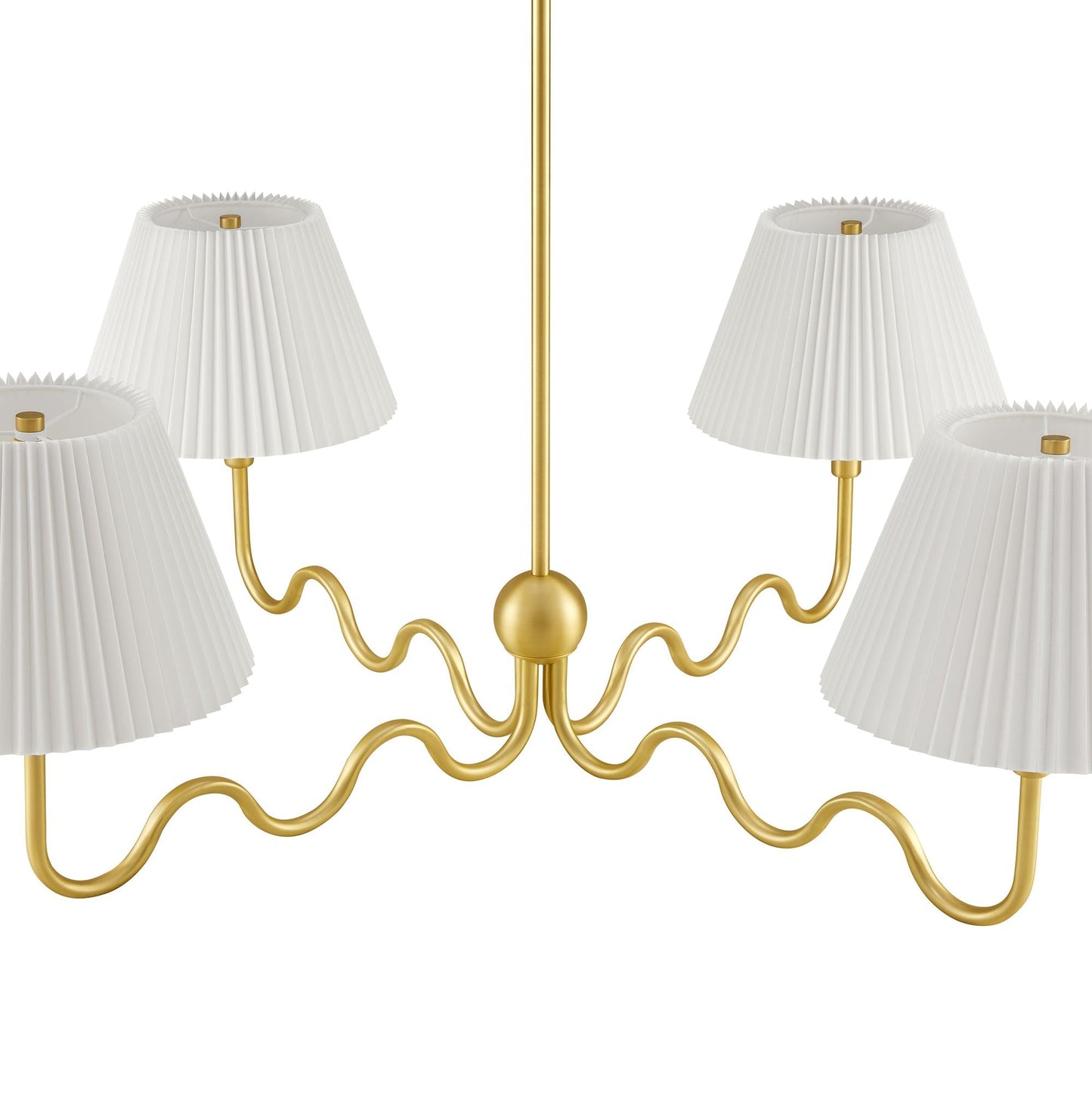 Wave Squiggle 4-Arm Pendant Light by Modway EEI-6875-BRA