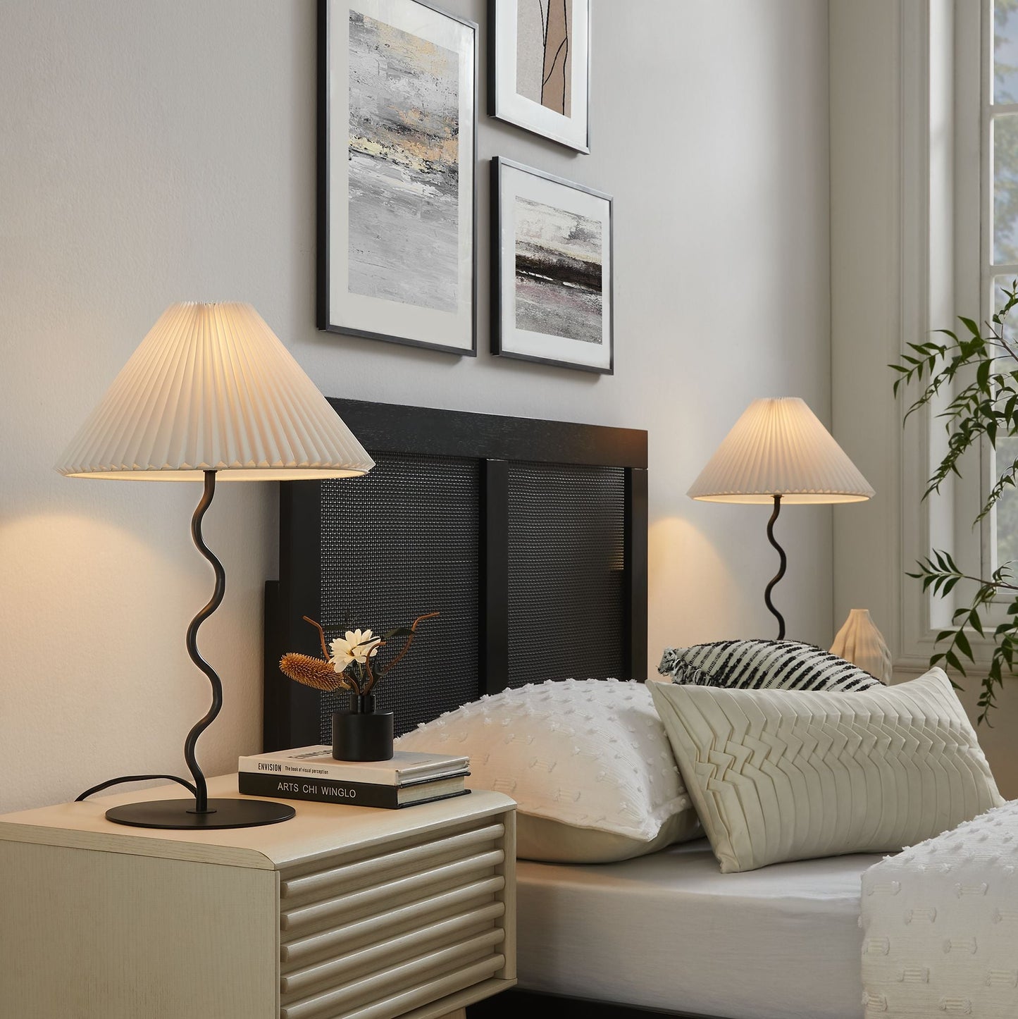 Wave Squiggle Table Lamp by Modway EEI-6876-BLK