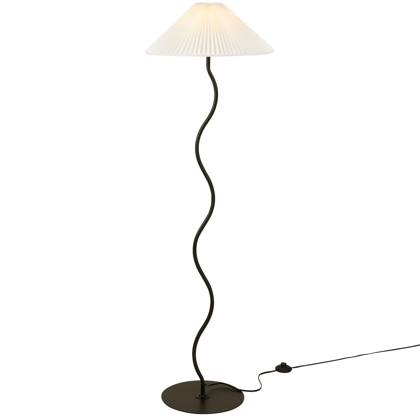 Wave Squiggle Floor Lamp by Modway EEI-6877-BLK