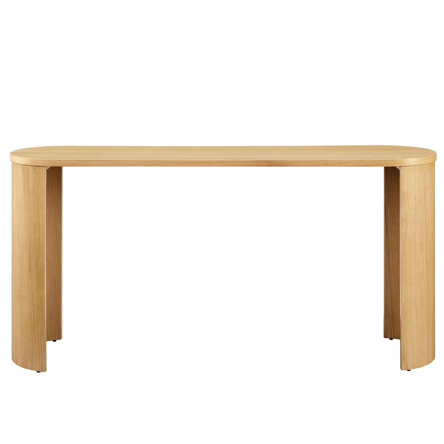 Aspect Oval Wood Entryway Console Table by Modway EEI-6912-OAK