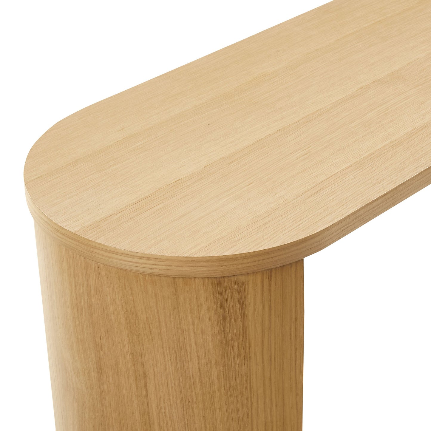 Aspect Oval Wood Entryway Console Table by Modway EEI-6912-OAK