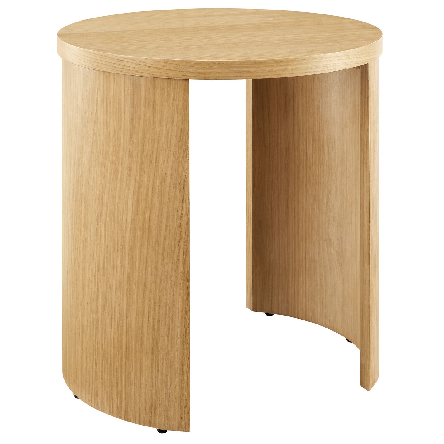 Aspect Round Wood End Table by Modway EEI-6913-OAK