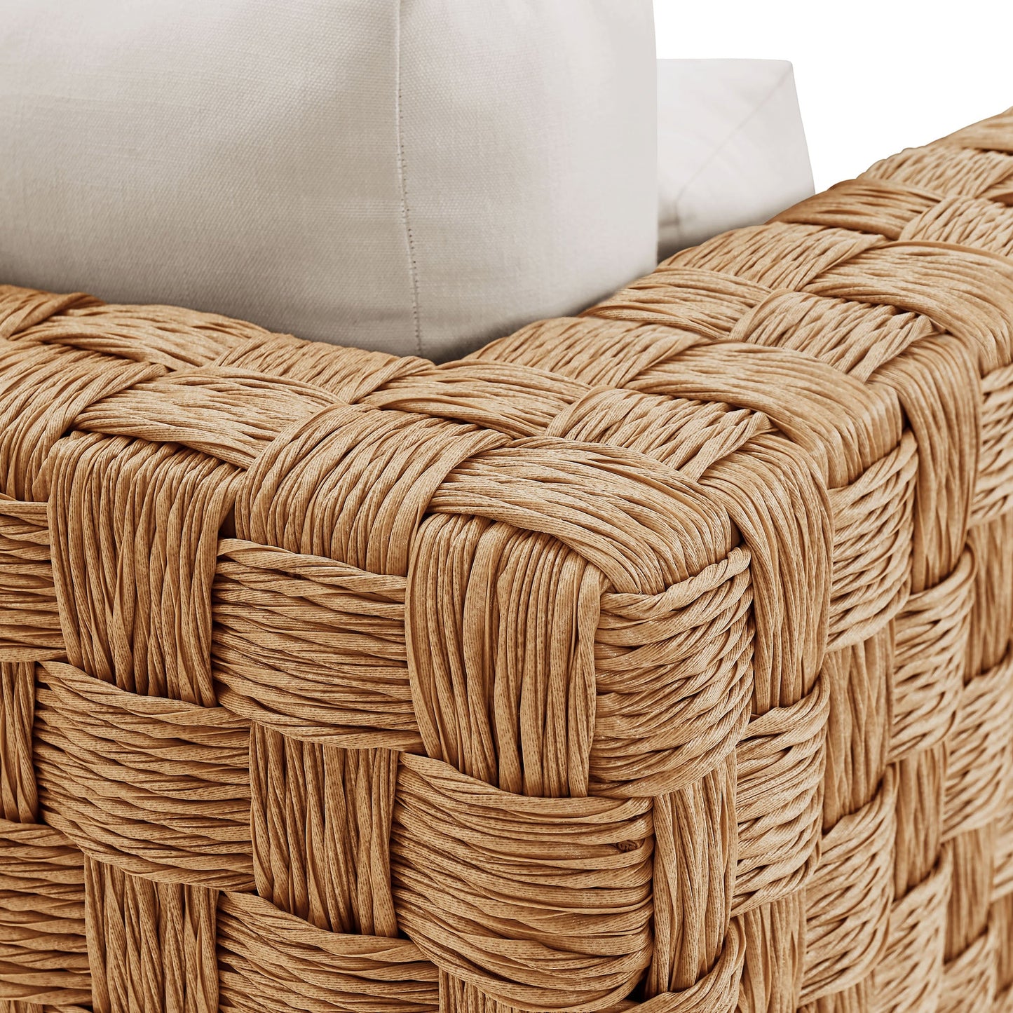 Thames Outdoor Patio Wicker Outdoor Patio Rattan Armchair by Modway EEI-6925-NAT-LGR