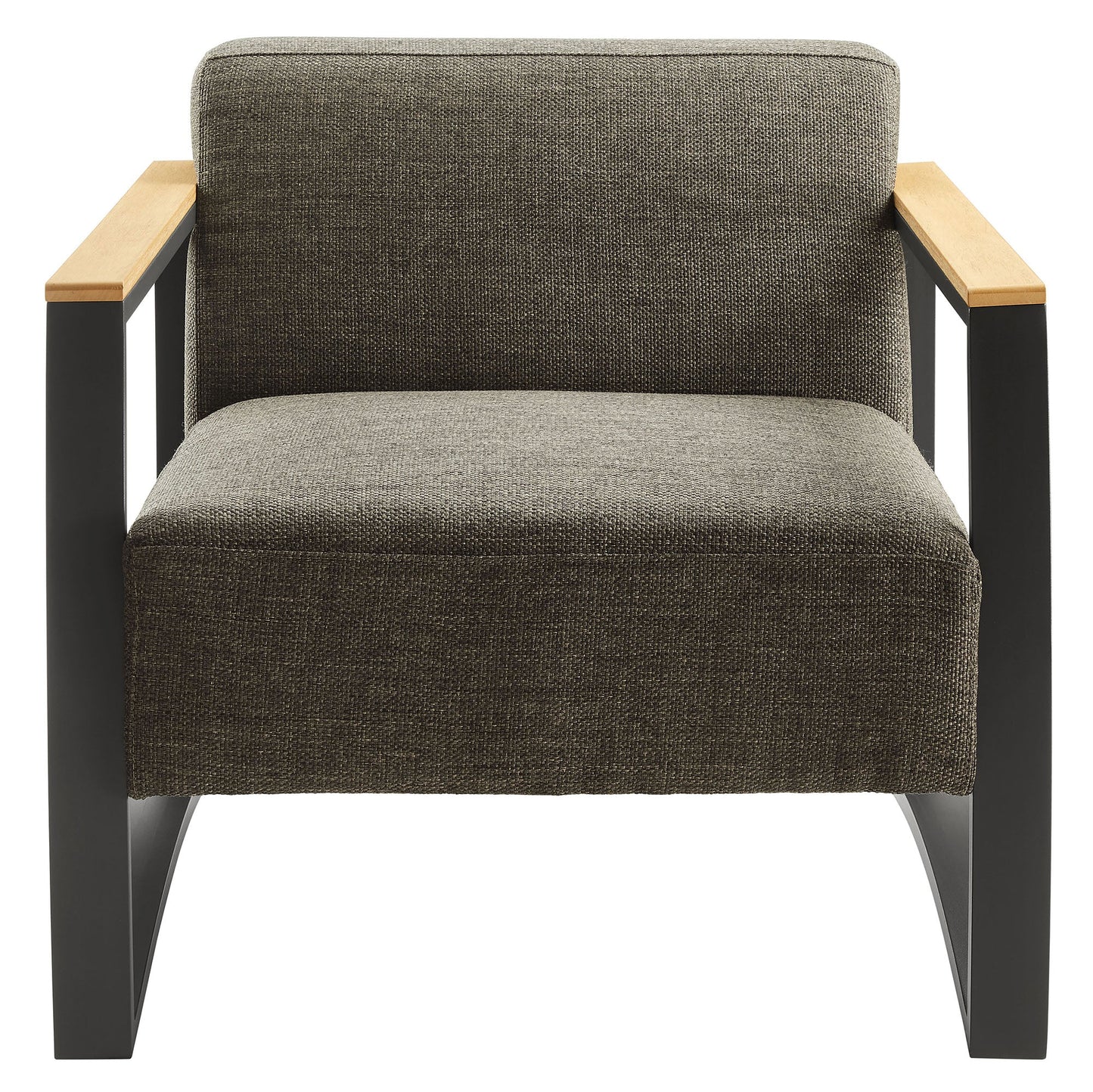 Sauve Outdoor Patio Aluminum and Fabric Armchair by Modway EEI-6947-CHA-SMO