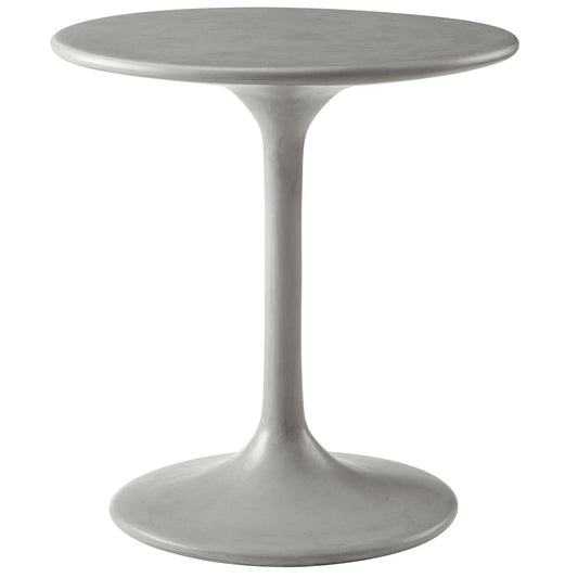 Esme Outdoor Patio Outdoor Patio Concrete Side Table by Modway EEI-6950-GRY
