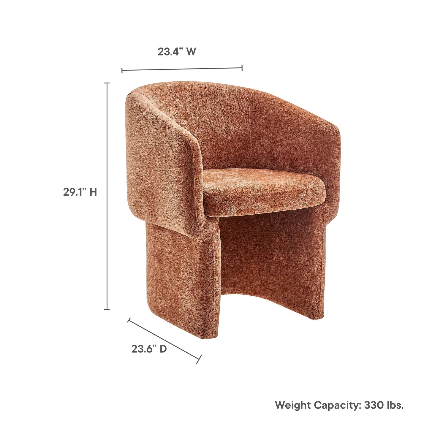 Verity Chenille Dining Armchair by Modway EEI-6951