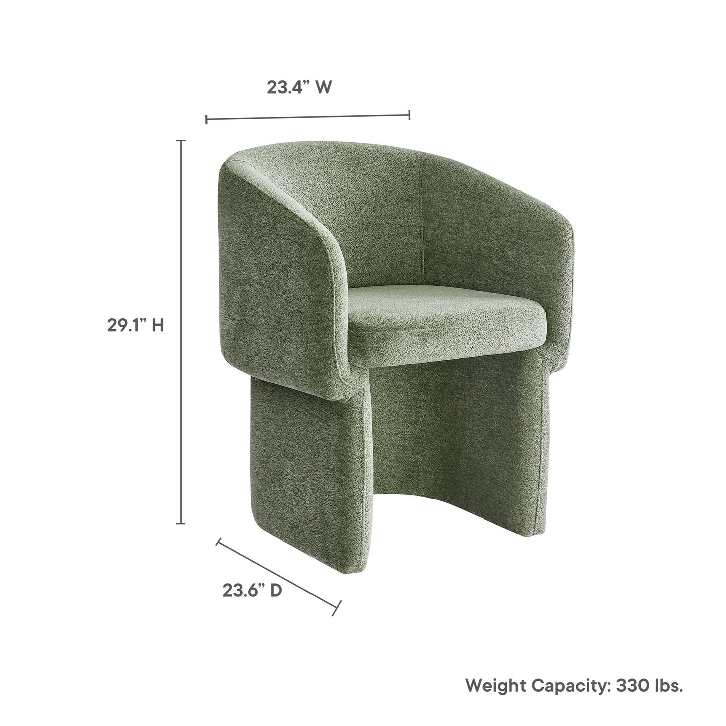 Verity Chenille Dining Armchair by Modway EEI-6951