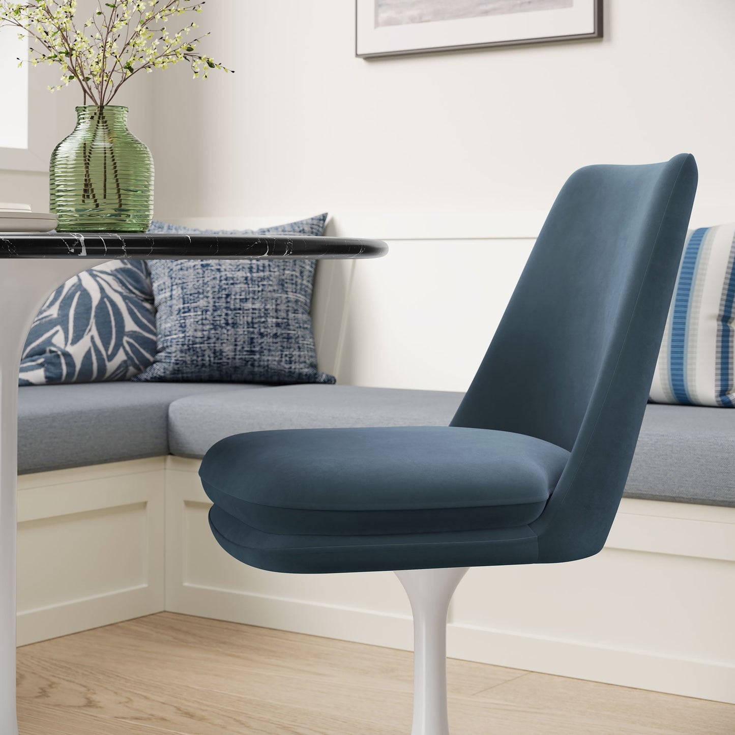 Lippa Performance Velvet Swivel Dining Chair by Modway