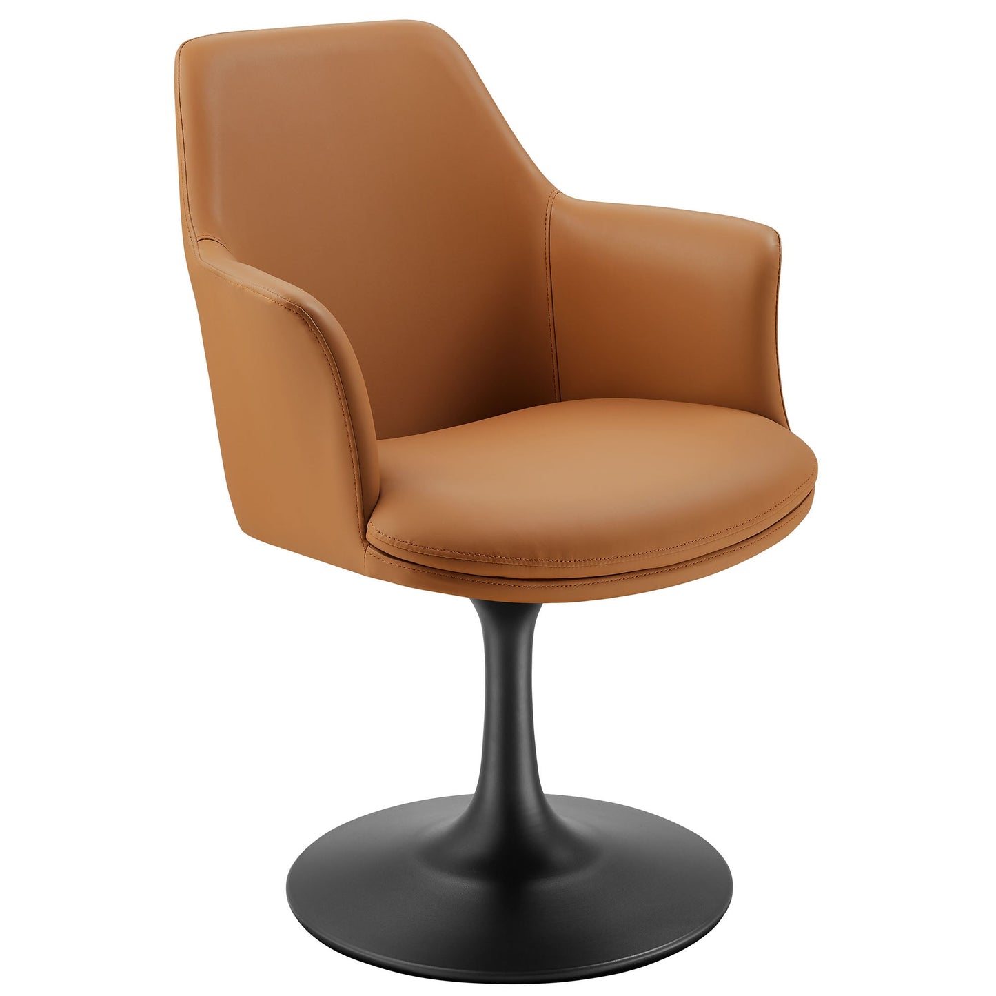 Lippa Vegan Leather Swivel Dining Armchair by Modway EEI-6958