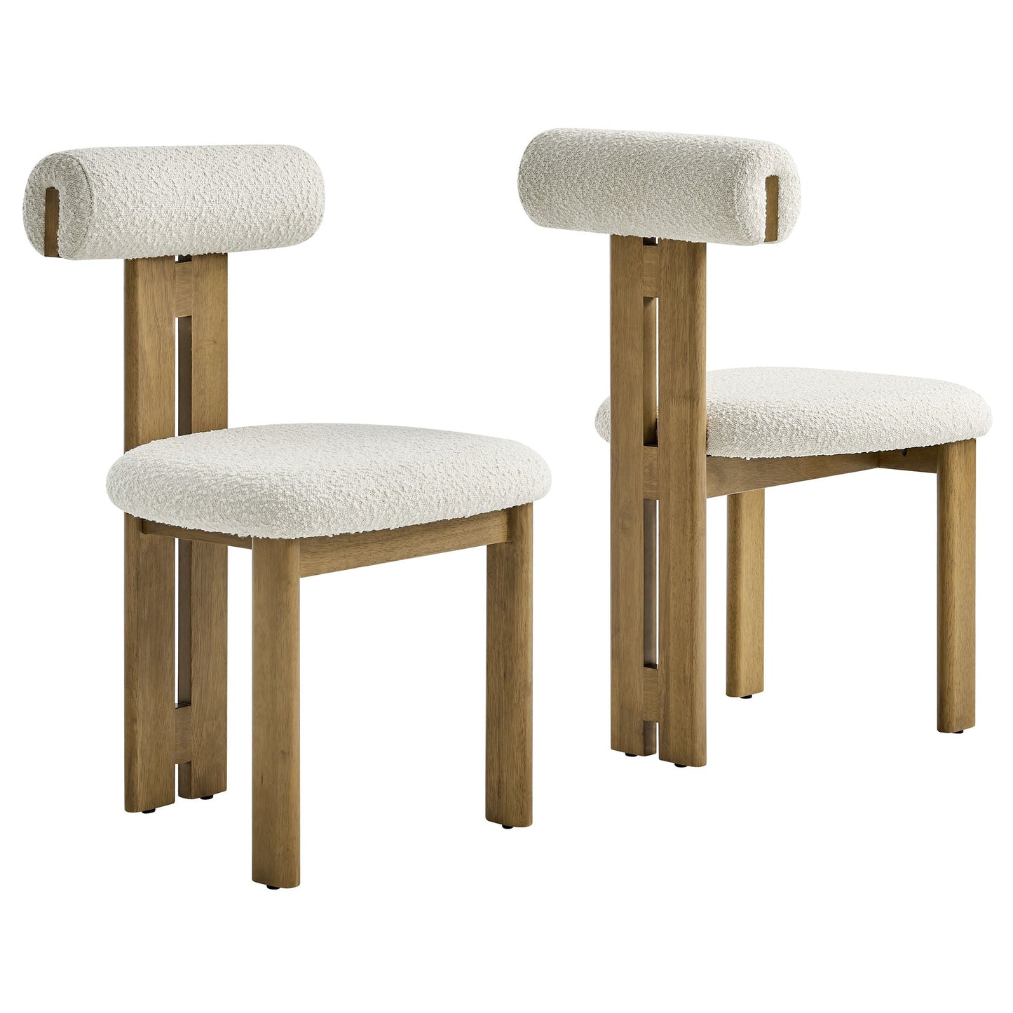 Torian Boucle Fabric Dining Chair Set of 2 by Modway EEI-6960