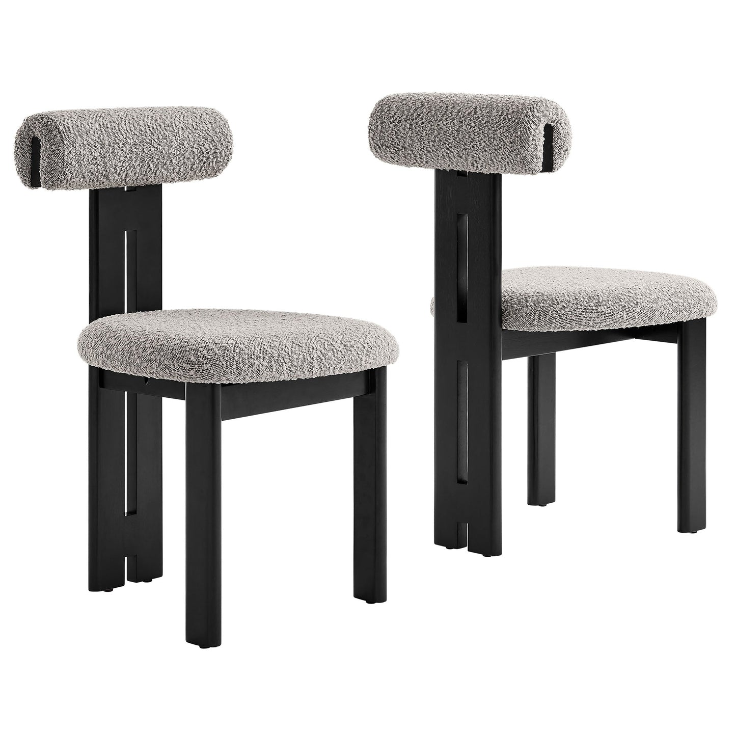 Torian Boucle Fabric Dining Chair Set of 2 by Modway EEI-6960-WEN-TAU