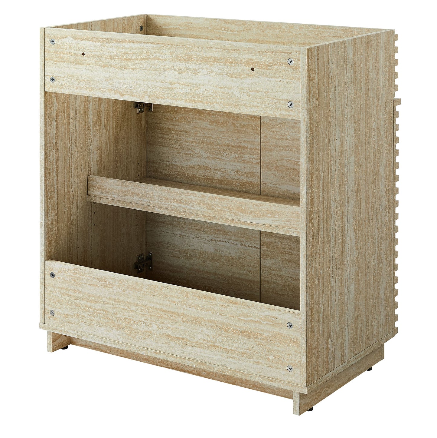 Render Faux Travertine Bathroom Vanity with Sink by Modway