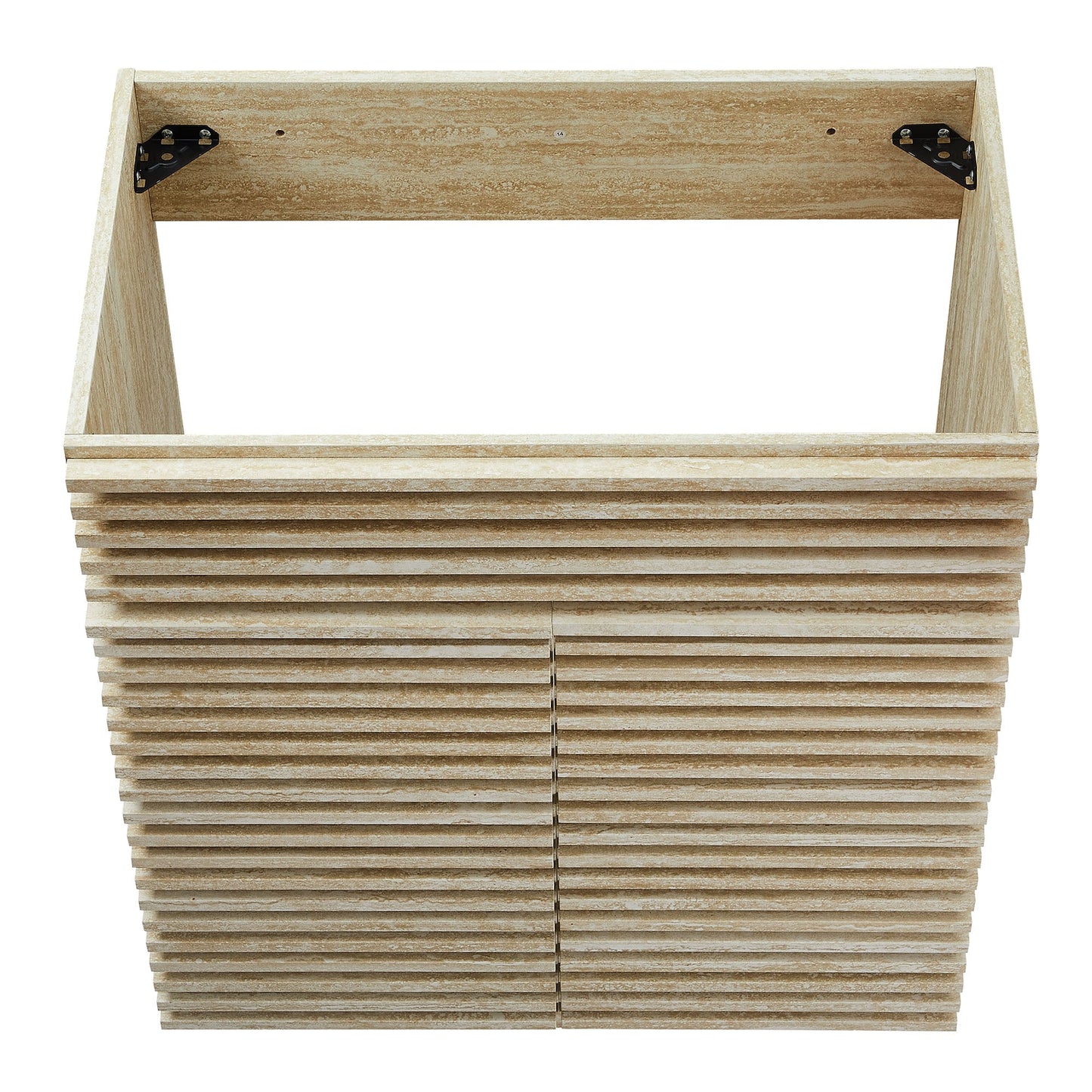 Render Faux Travertine Bathroom Vanity with Sink by Modway