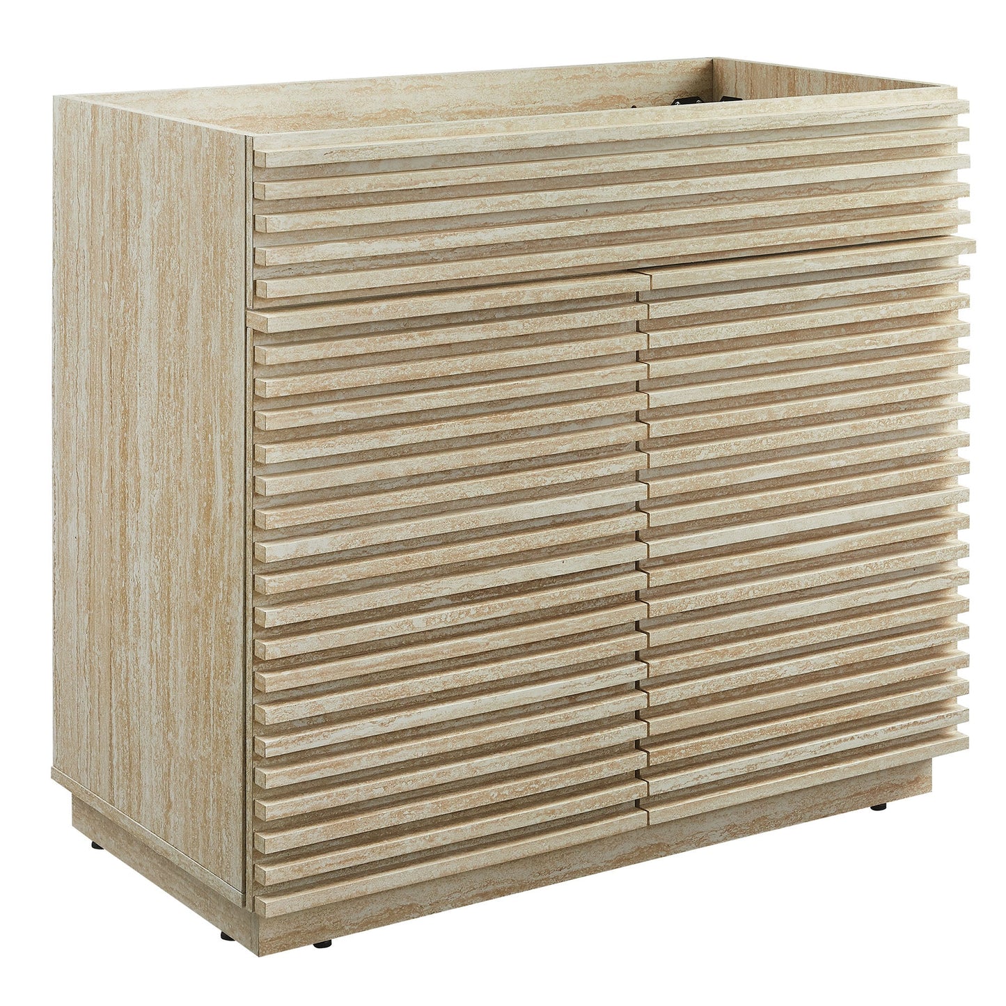 Render Faux Travertine Bathroom Vanity with Sink by Modway