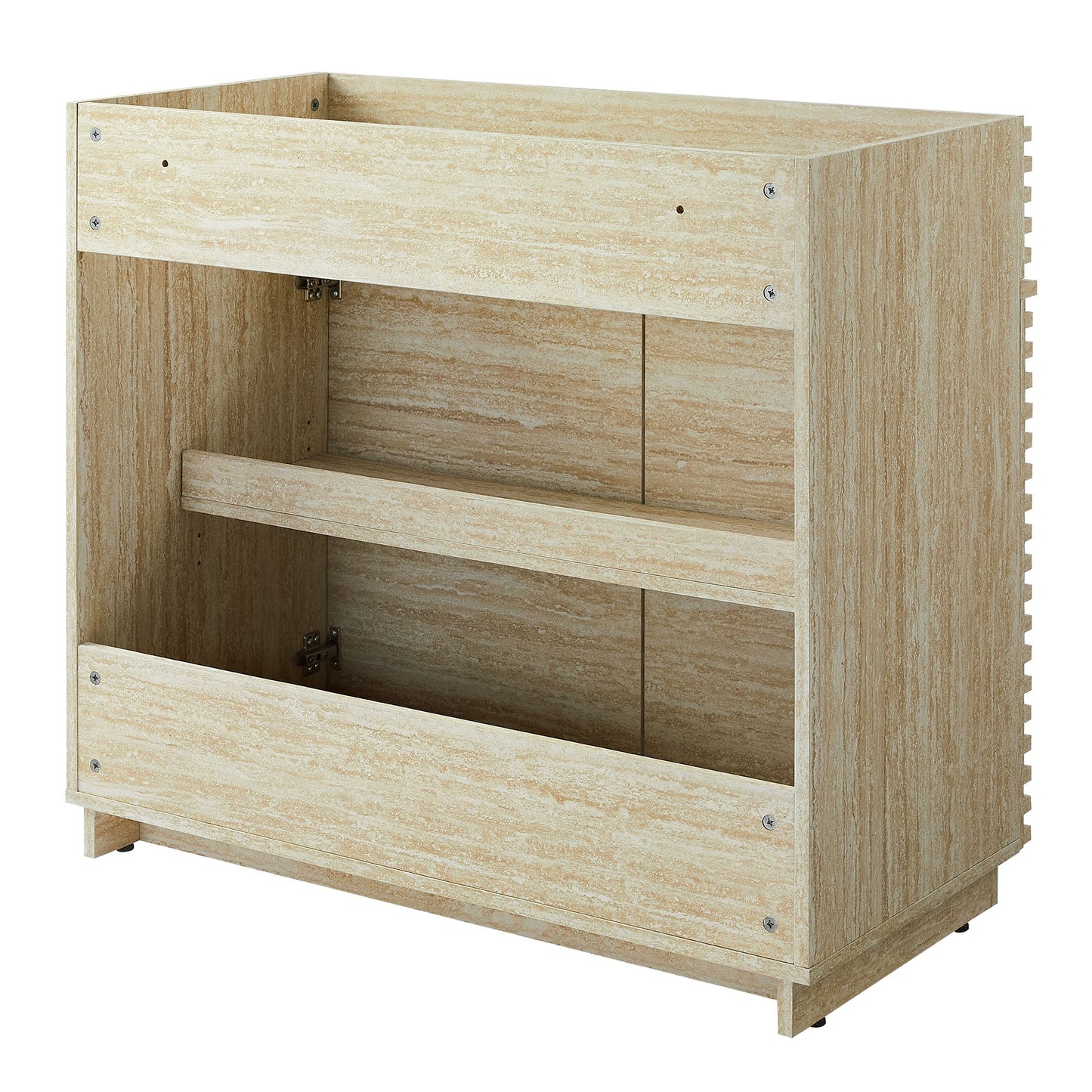 Render Faux Travertine Bathroom Vanity with Sink by Modway