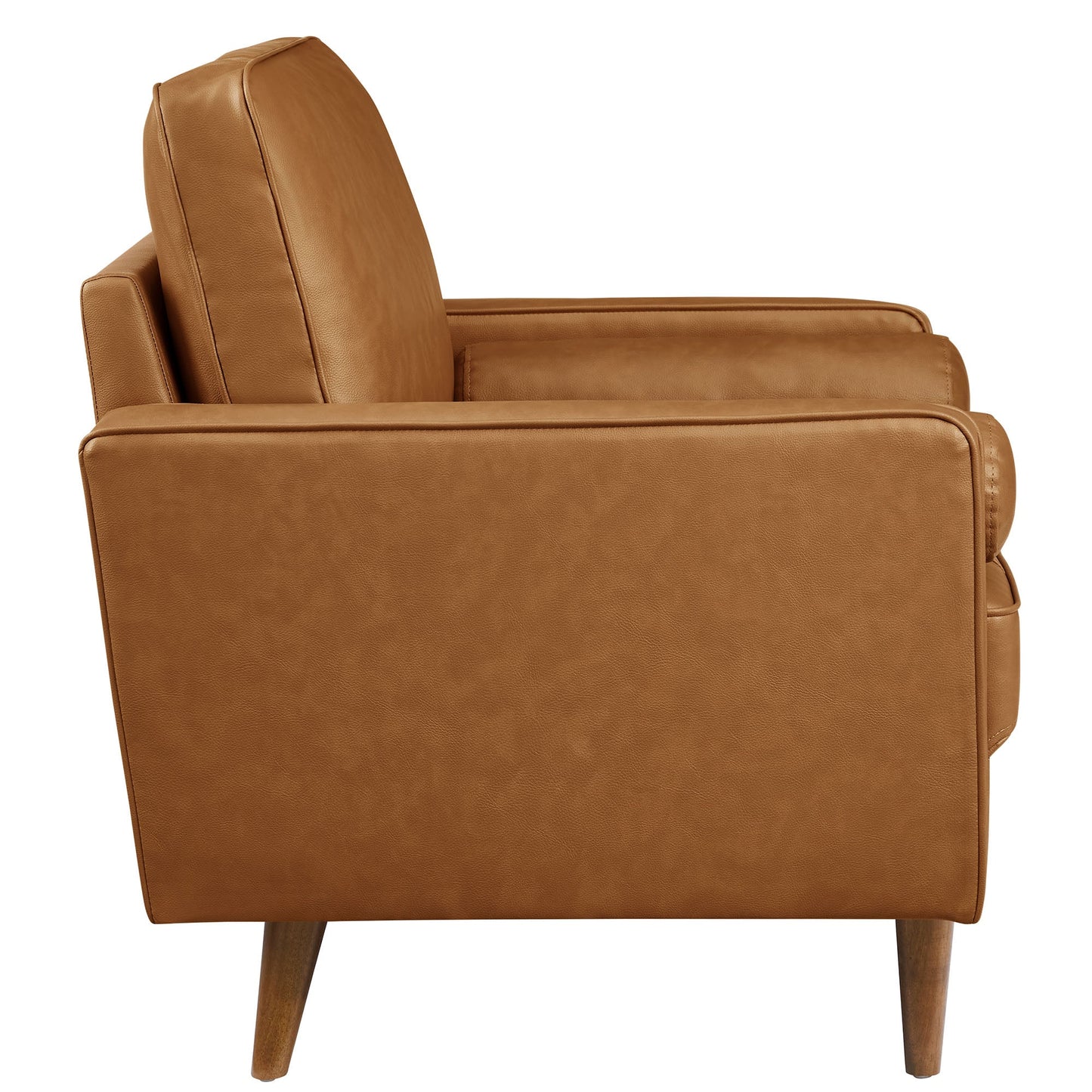 Valour Tufted Vegan Leather Accent Armchair by Modway EEI-6971-TAN