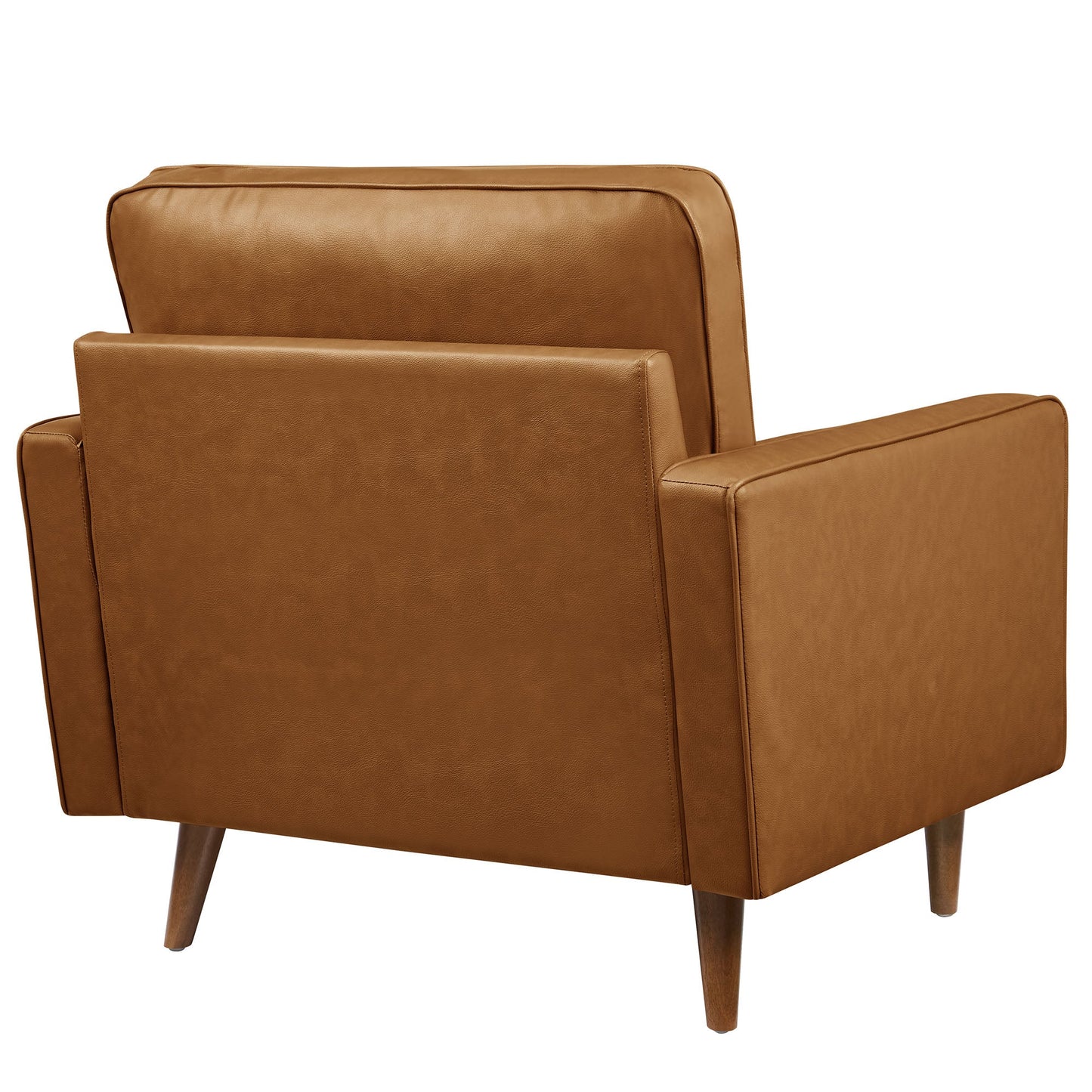 Valour Tufted Vegan Leather Accent Armchair by Modway EEI-6971-TAN