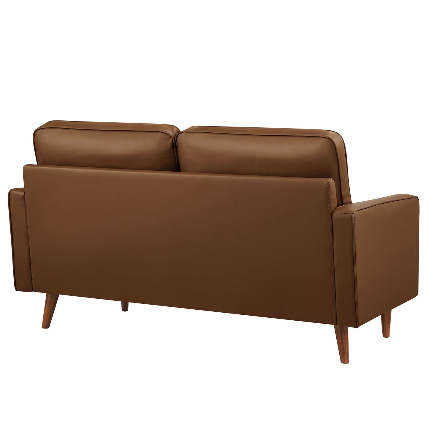 Valour Tufted Vegan Leather Loveseat by Modway EEI-6972-BRN
