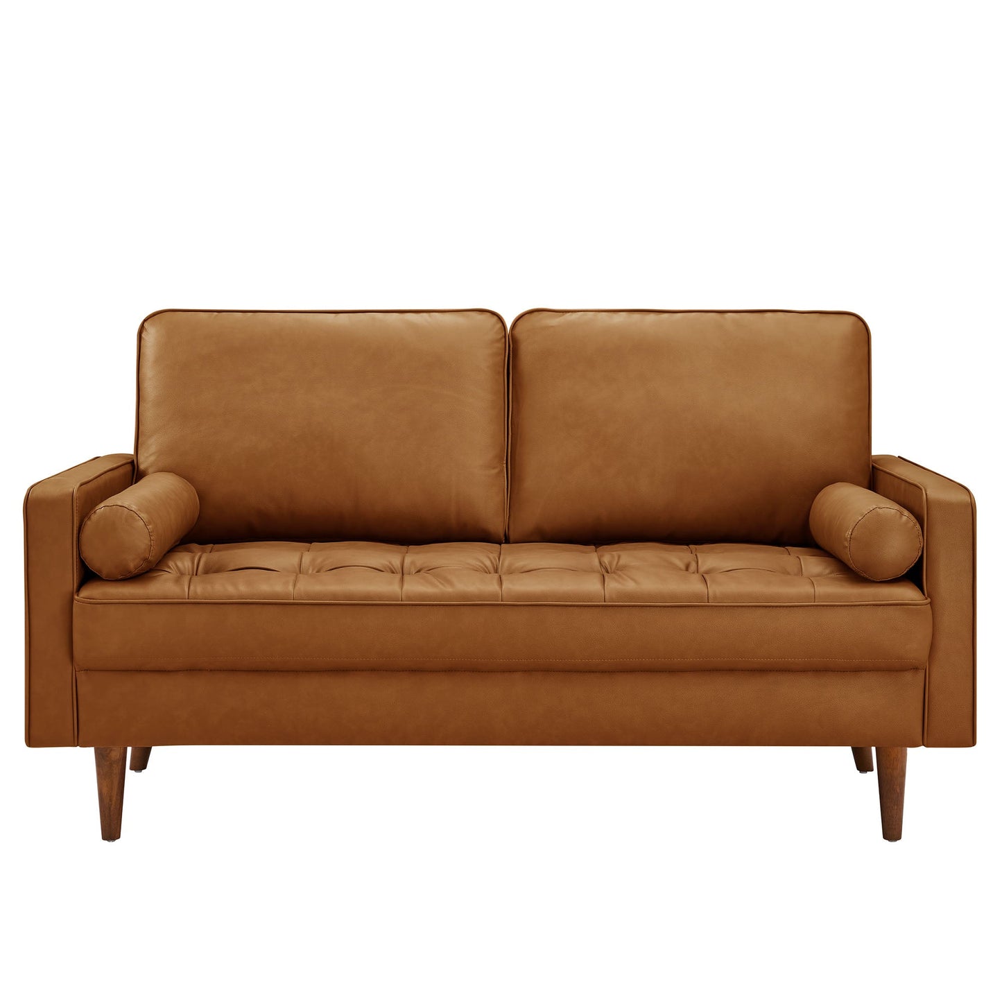 Valour Tufted Vegan Leather Loveseat by Modway EEI-6972-TAN