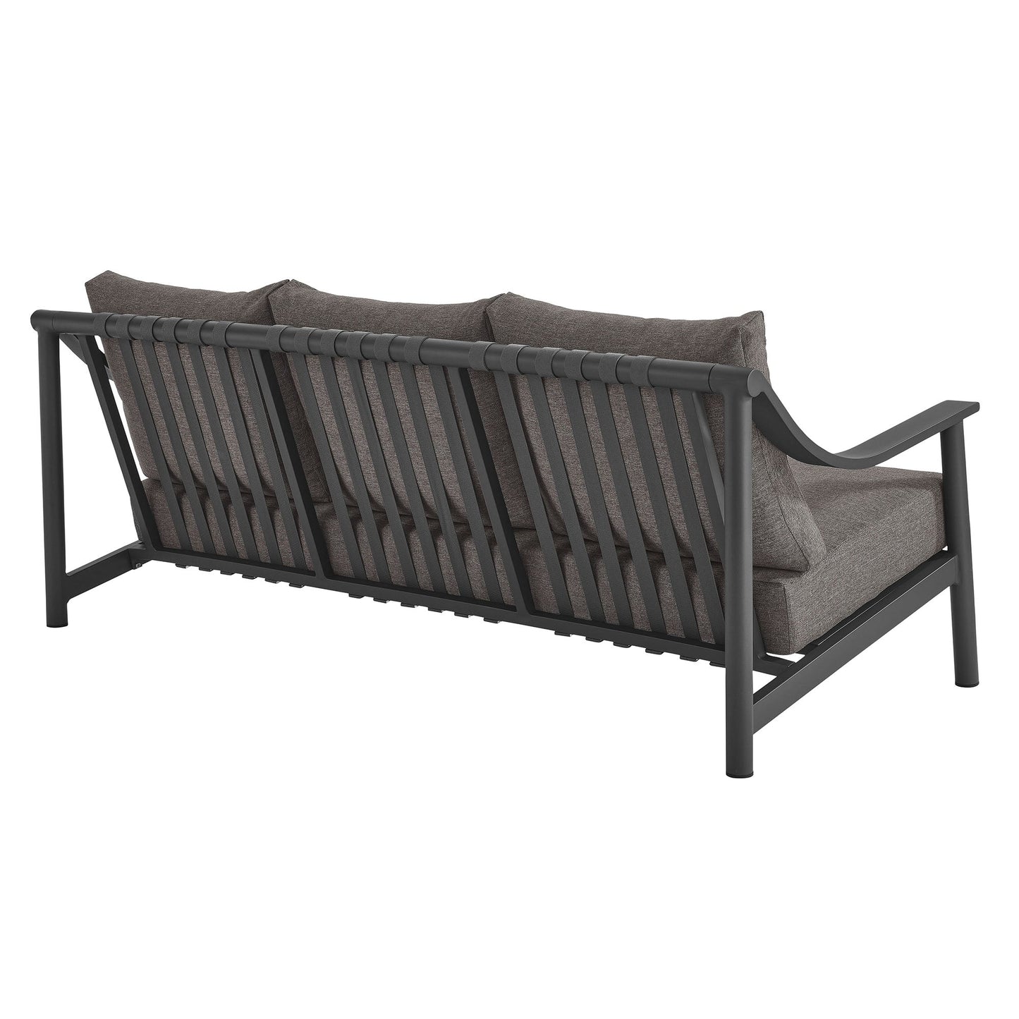 Terrace Outdoor Patio Aluminum Sofa by Modway EEI-6977-CAR-GPH