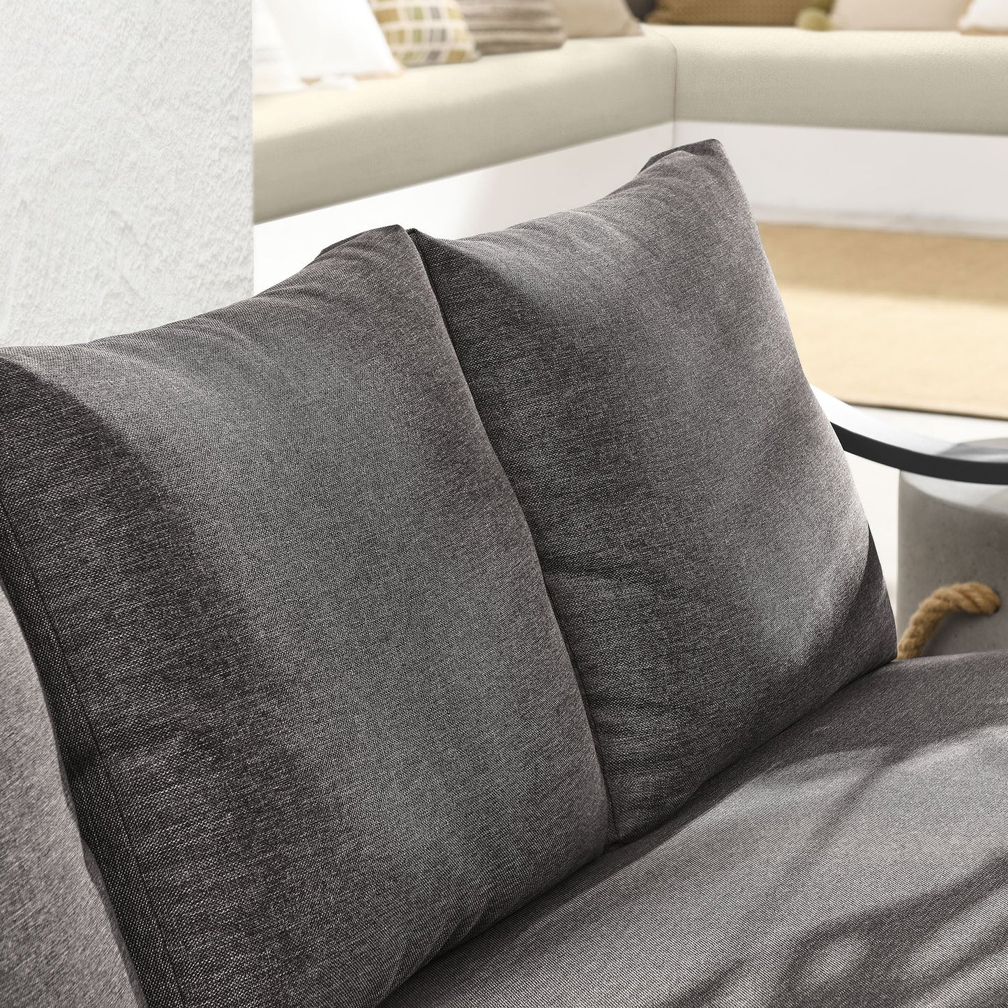 Terrace Outdoor Patio Aluminum Sofa by Modway EEI-6977-CAR-GPH