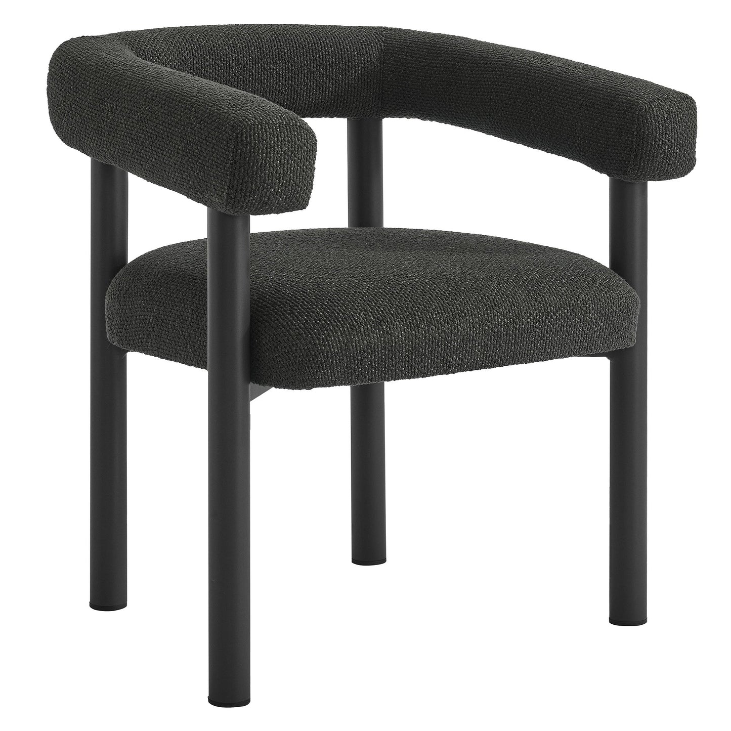 Nautica 5-Piece Round Outdoor Patio Aluminum Dining Table and Chairs Set by Modway