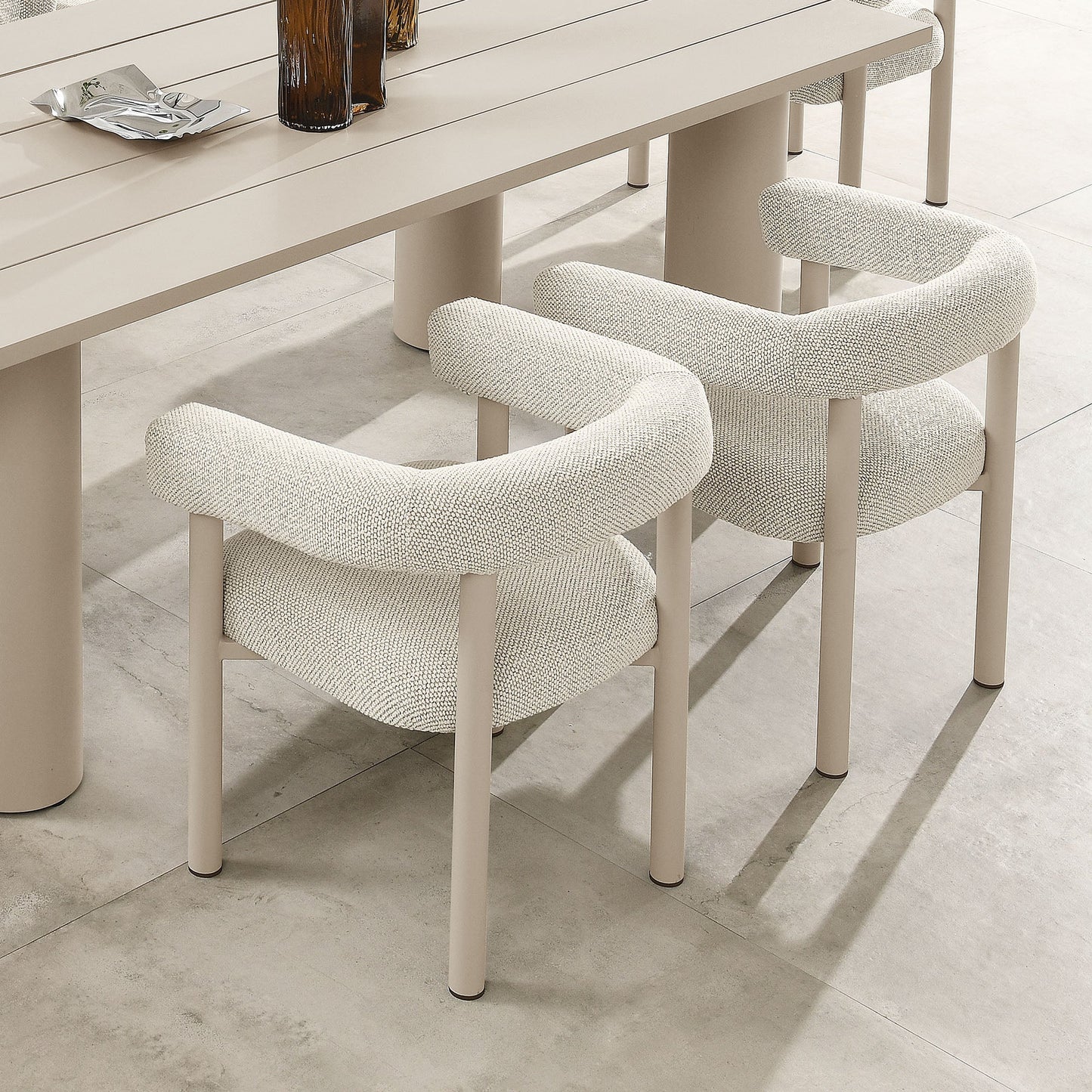 Nautica Outdoor Patio Aluminum Dining Armchairs Set of 2 by Modway