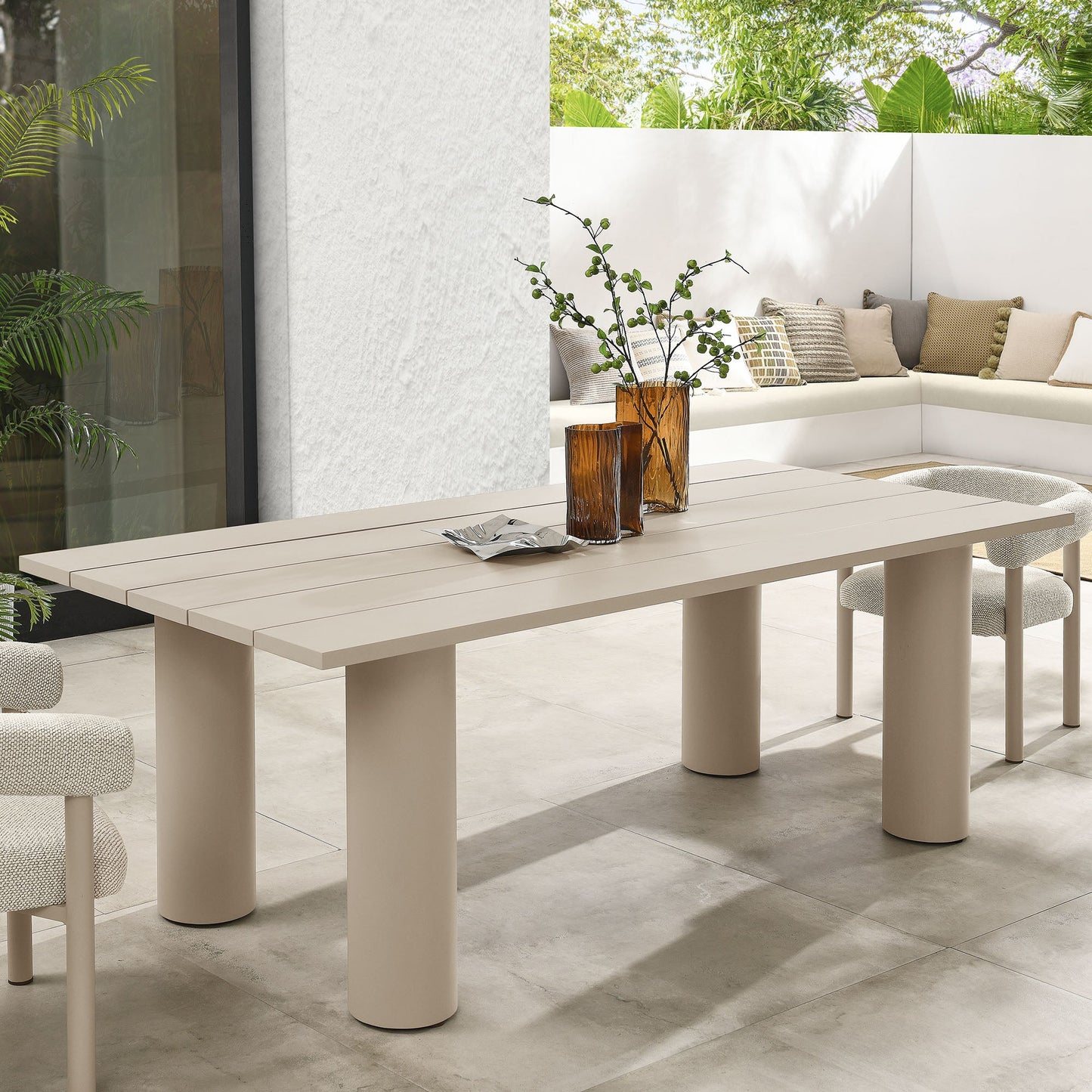 Nautica Outdoor Patio Aluminum Dining Table by Modway
