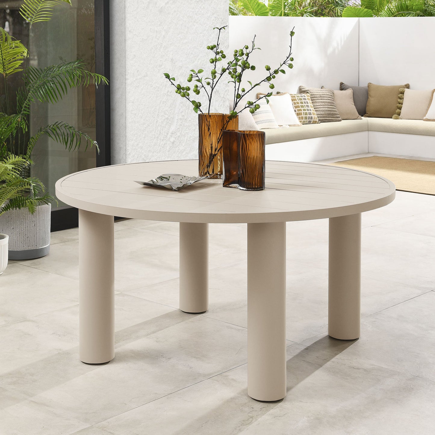 Nautica Outdoor Patio Aluminum Dining Table by Modway