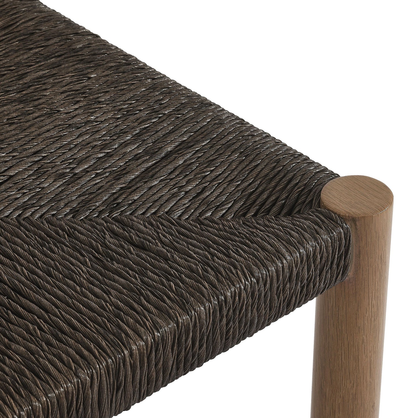 Parkland Outdoor Patio Rattan and Aluminum Stools Set of 2 by Modway