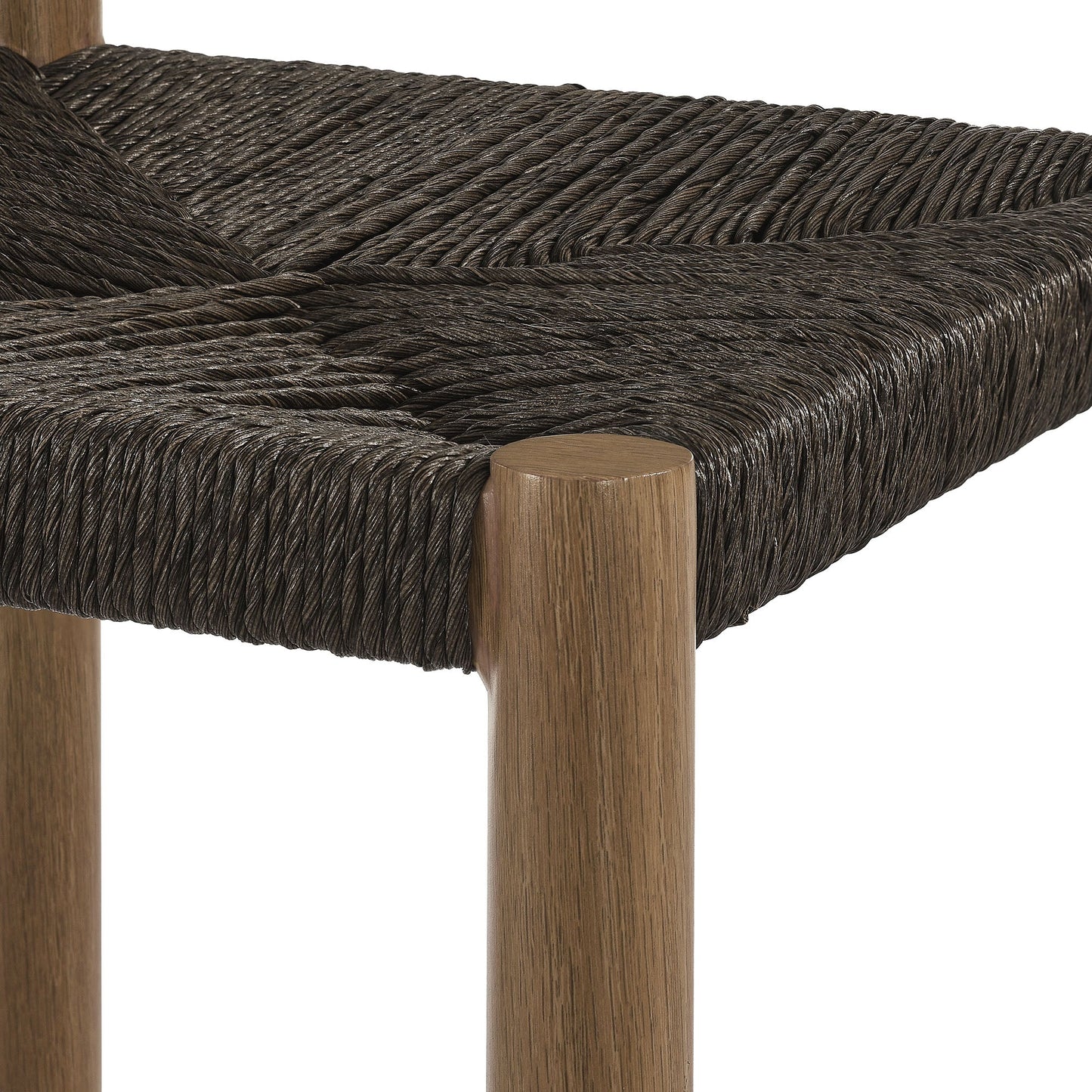 Parkland Outdoor Patio Rattan and Aluminum Stools Set of 2 by Modway