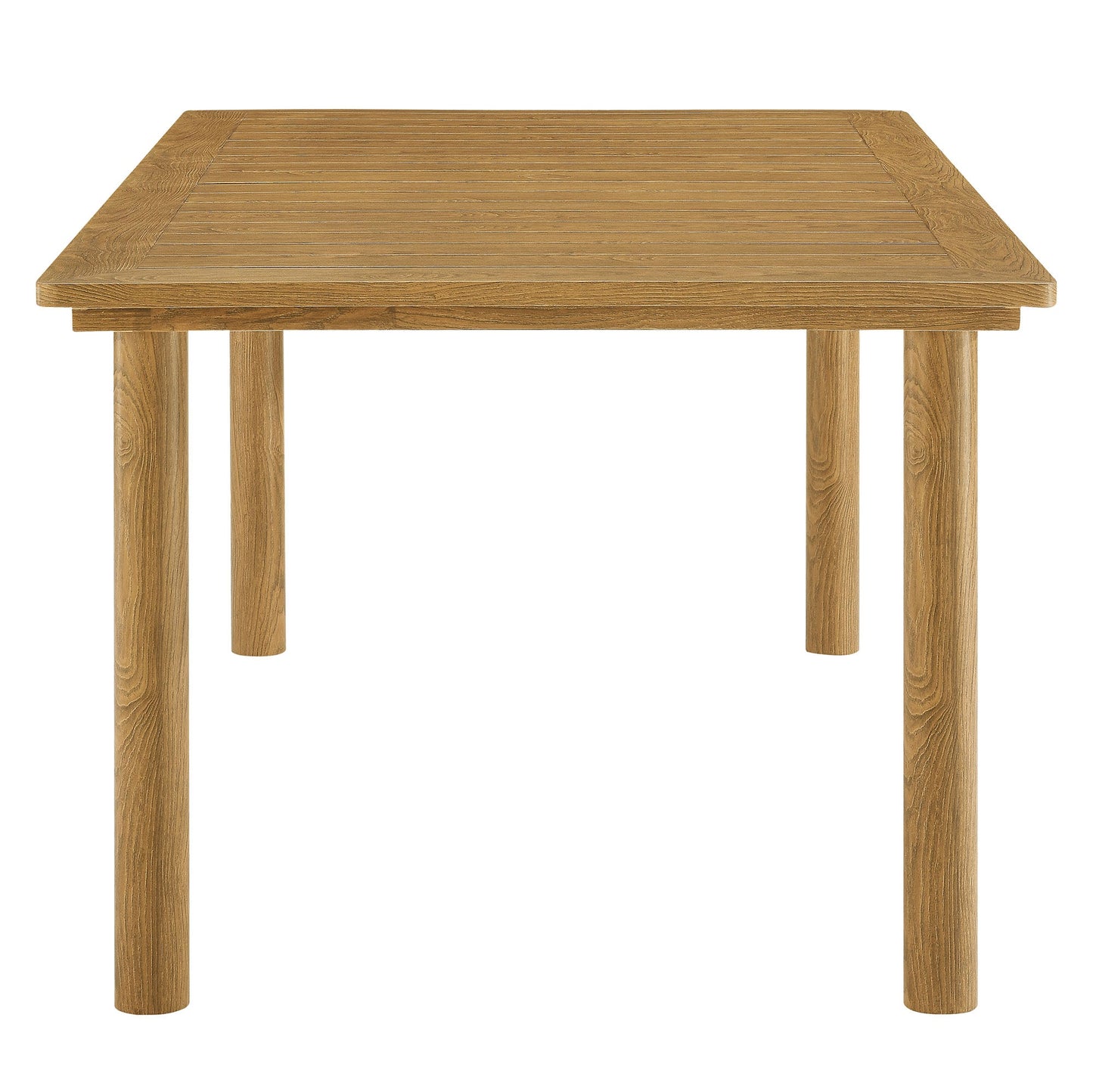 Abacus and Parkland 7-Piece Rectangular Outdoor Patio Dining Table Set with Rattan Armchairs by Modway