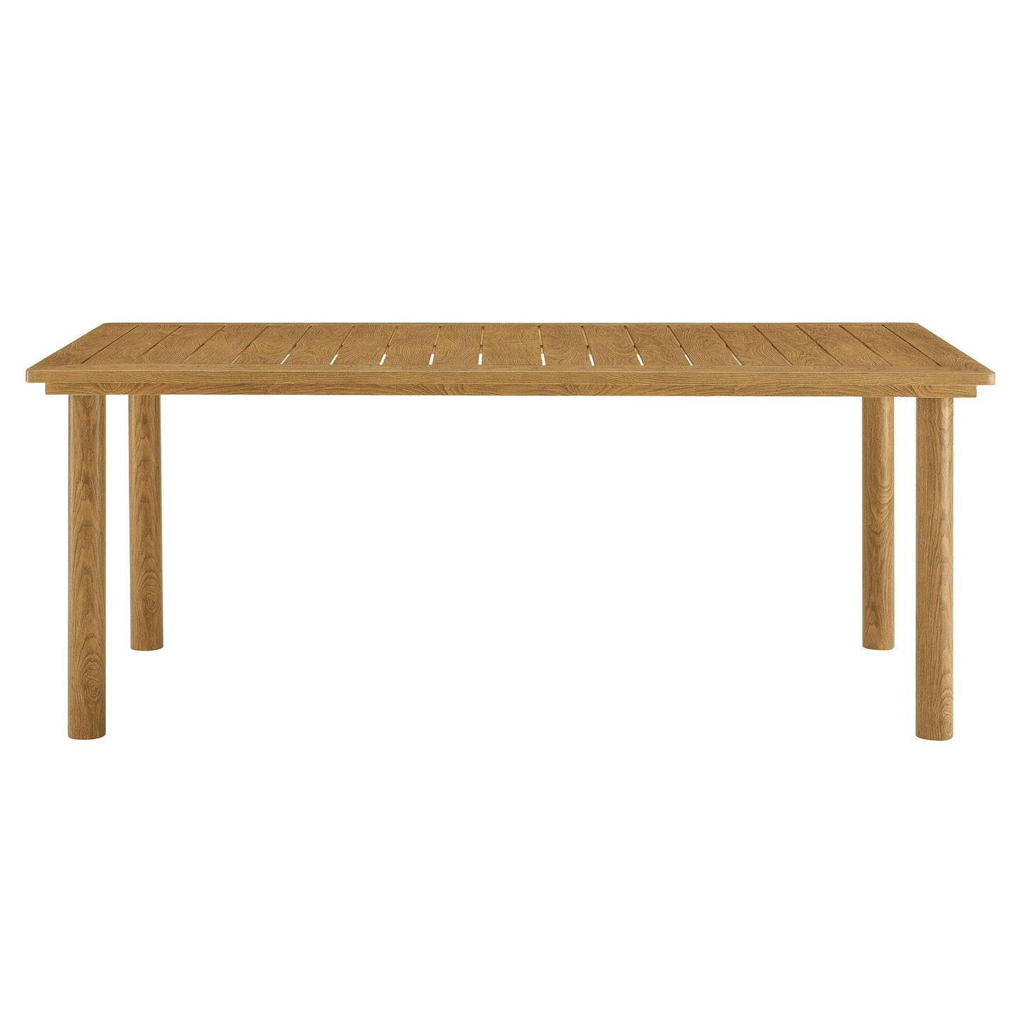 Parkland 76" Outdoor Patio Aluminum Dining Table by Modway