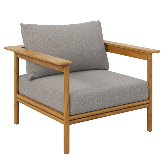 Wren Outdoor Patio Teak Wood Armchair by Modway EEI-7007-NAT-DRI