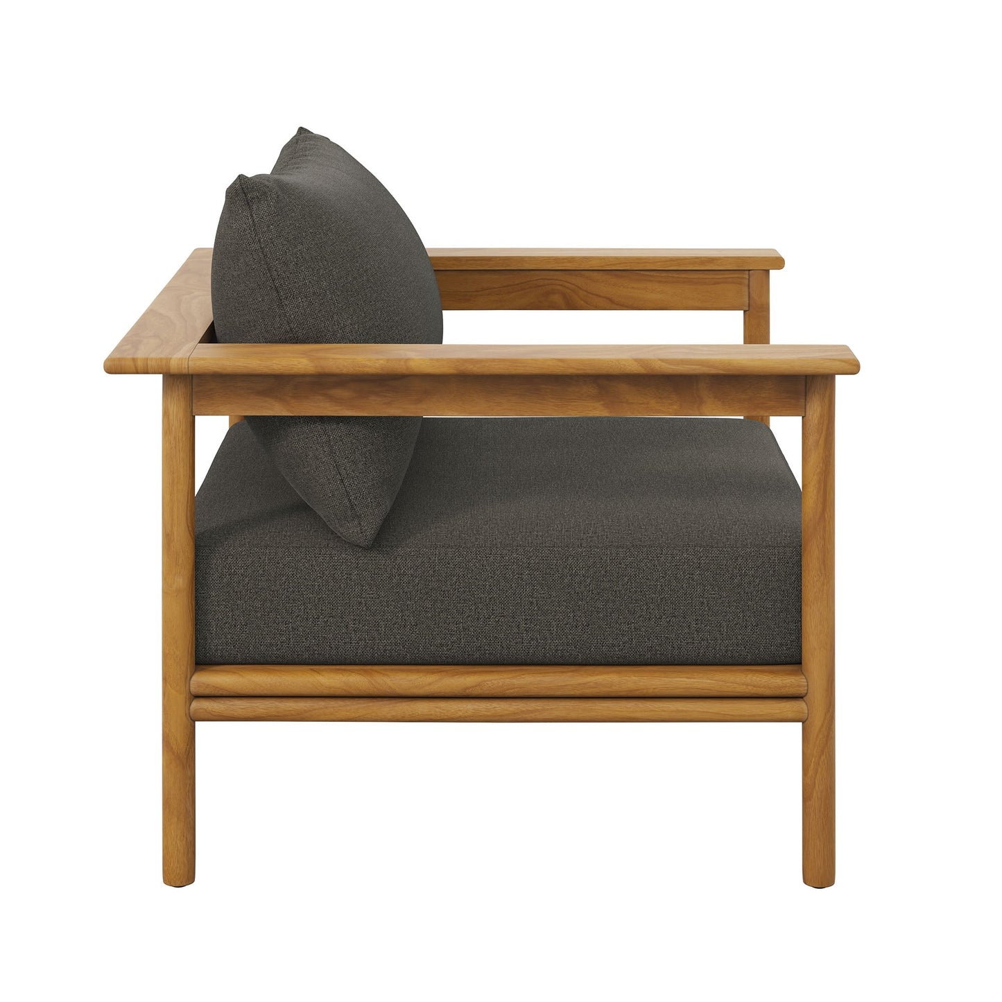 Wren Outdoor Patio Teak Wood Armchair Set of 2 by Modway EEI-7068-NAT-FLI