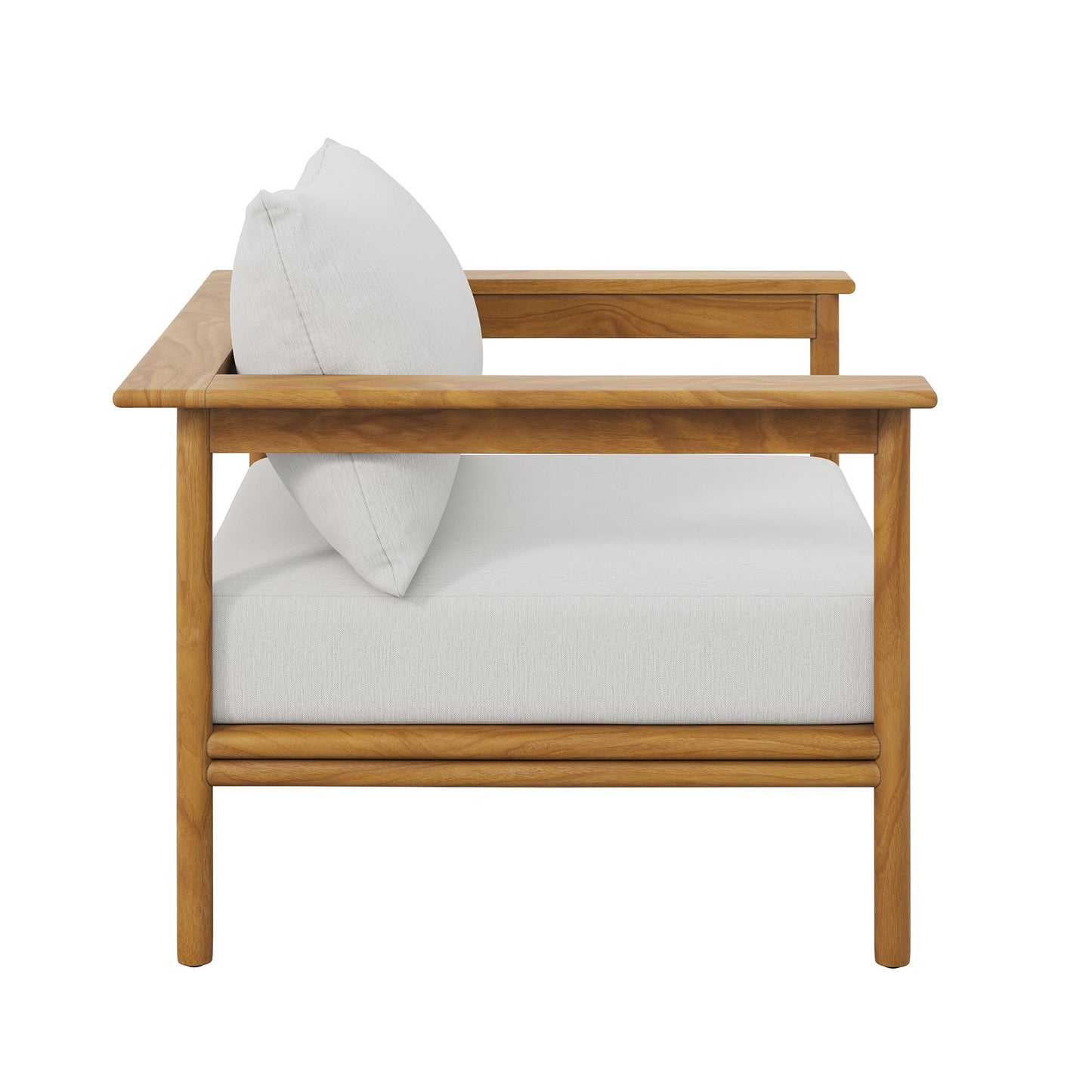 Wren Outdoor Patio Teak Wood Armchair by Modway EEI-7007-NAT-SAI