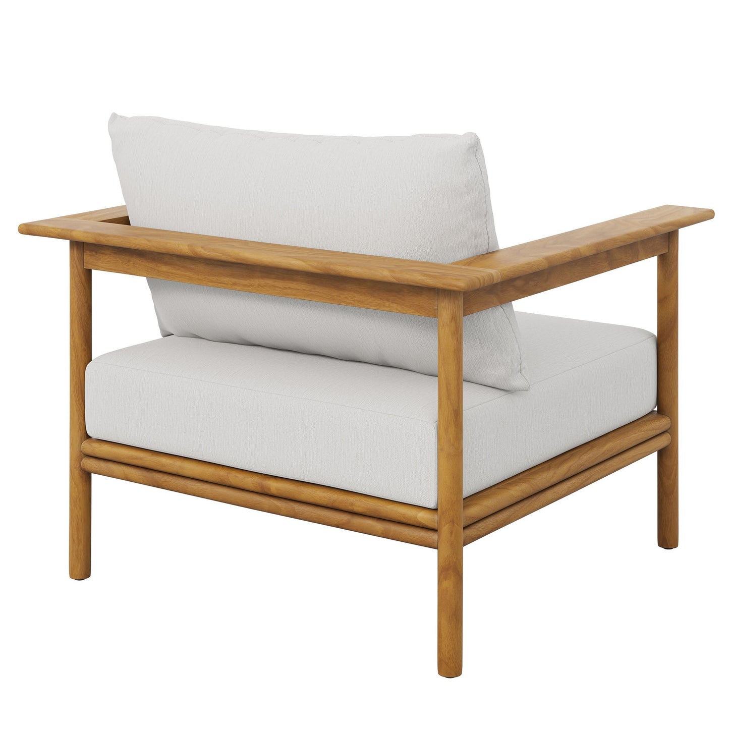 Wren Outdoor Patio Teak Wood Armchair by Modway EEI-7007-NAT-SAI