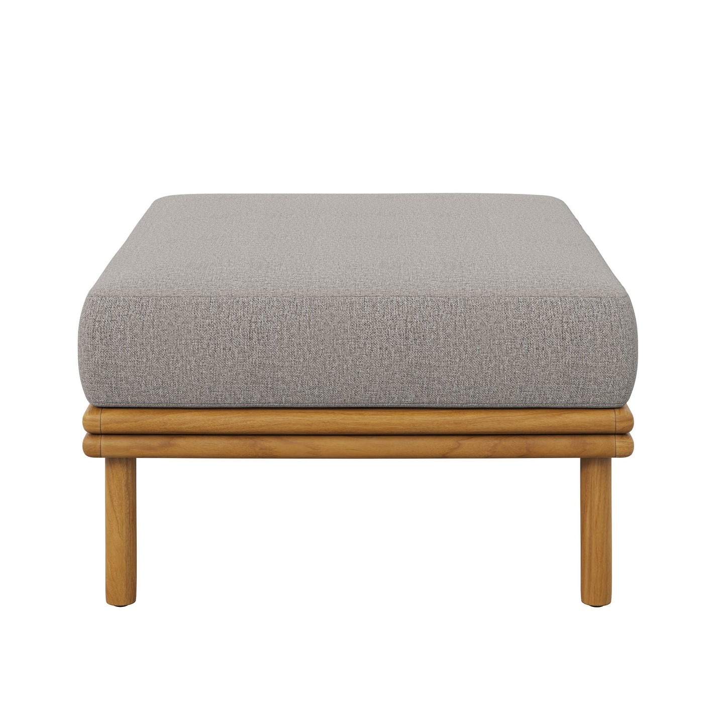 Wren Outdoor Patio Teak Wood Ottoman by Modway EEI-7009-NAT-DRI