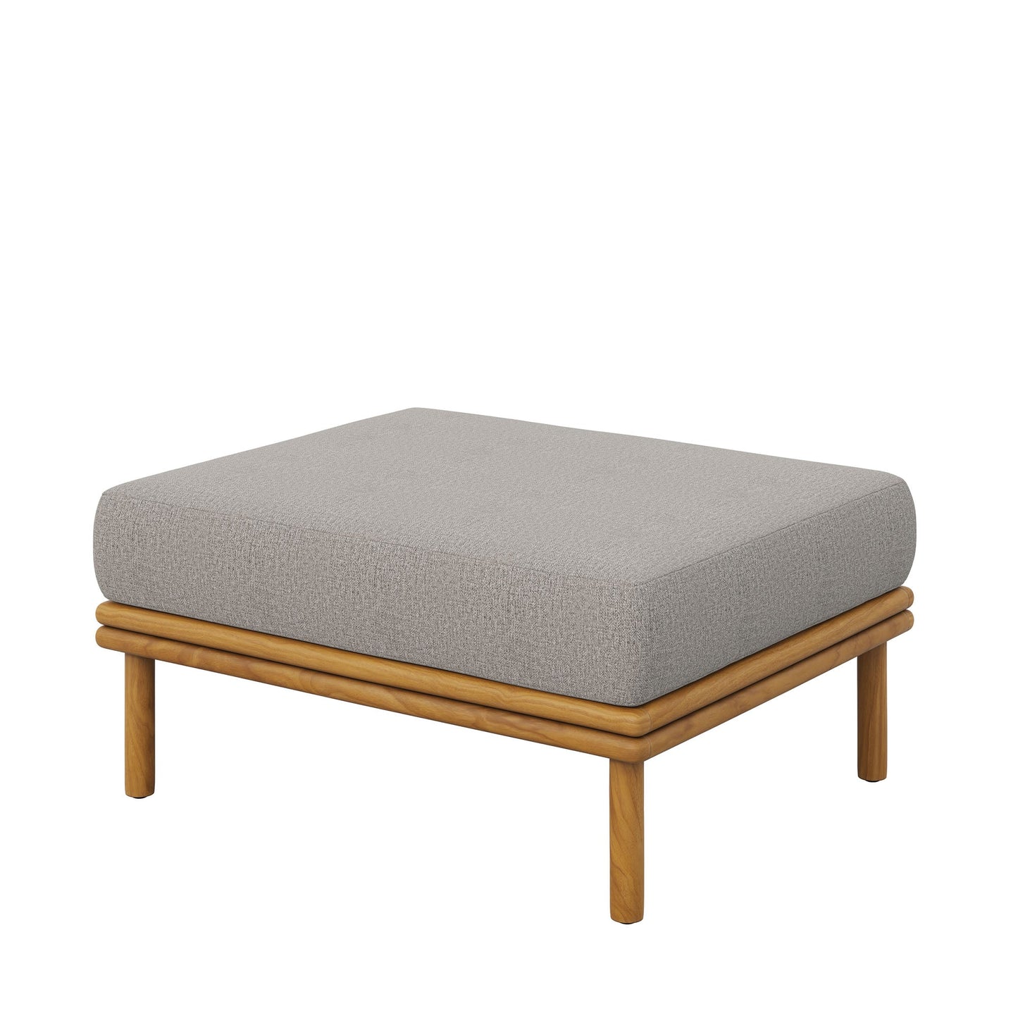 Wren Outdoor Patio Teak Wood Ottoman by Modway EEI-7009-NAT-DRI
