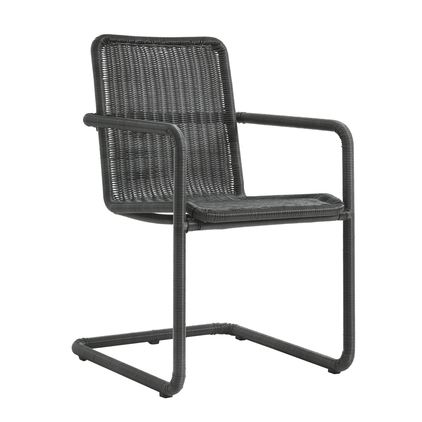 Abacus Outdoor Patio Wicker Dining Chairs Set of 2 by Modway