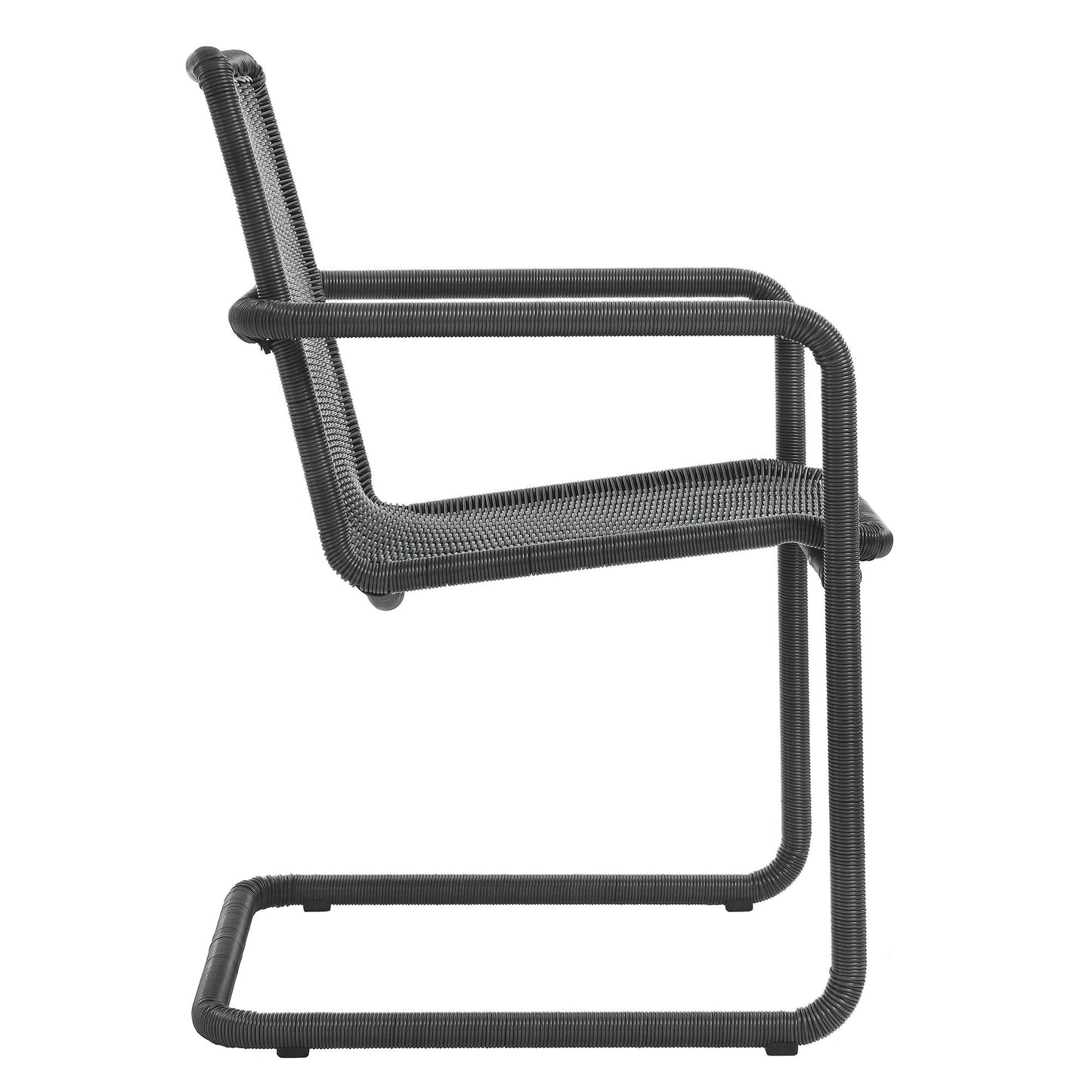 Abacus Outdoor Patio Wicker Dining Chairs Set of 2 by Modway