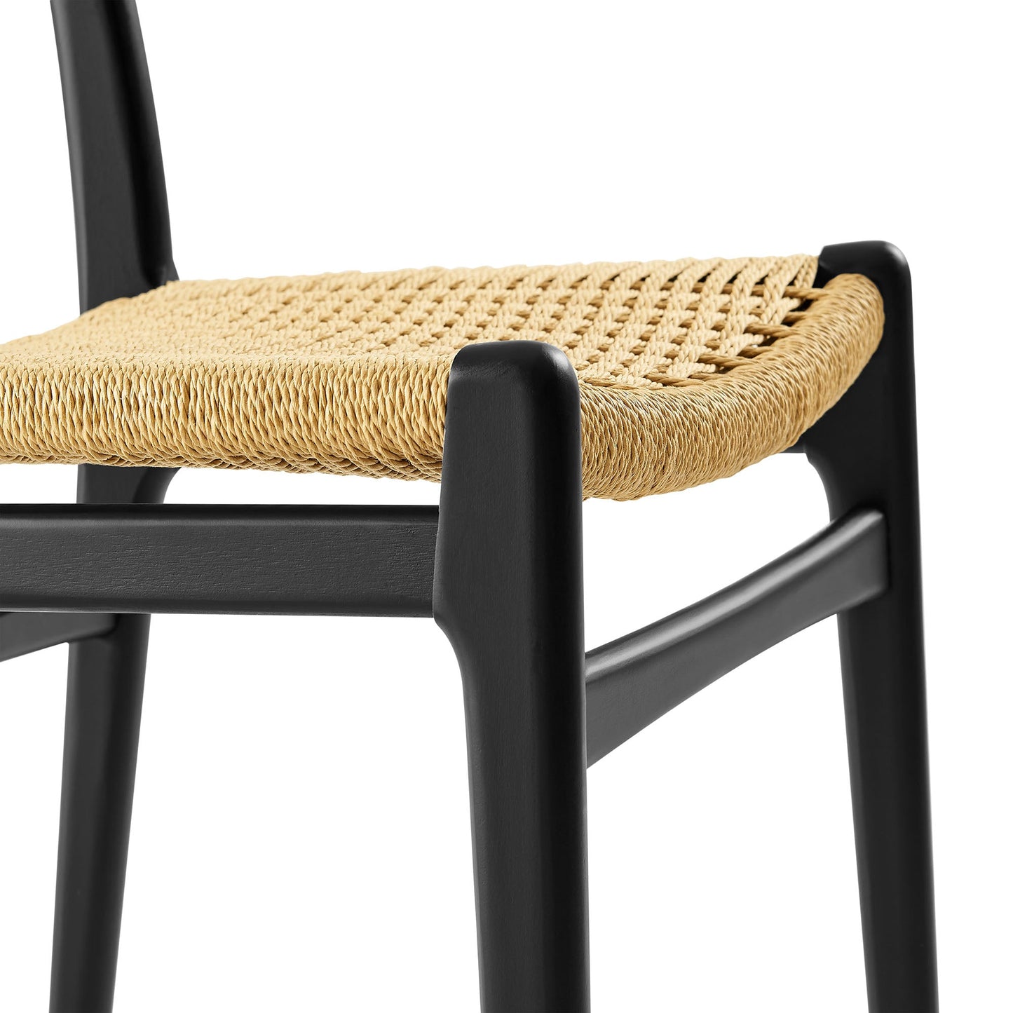 Wynn Rope and Wood Dining Side Chairs Set of 2 by Modway