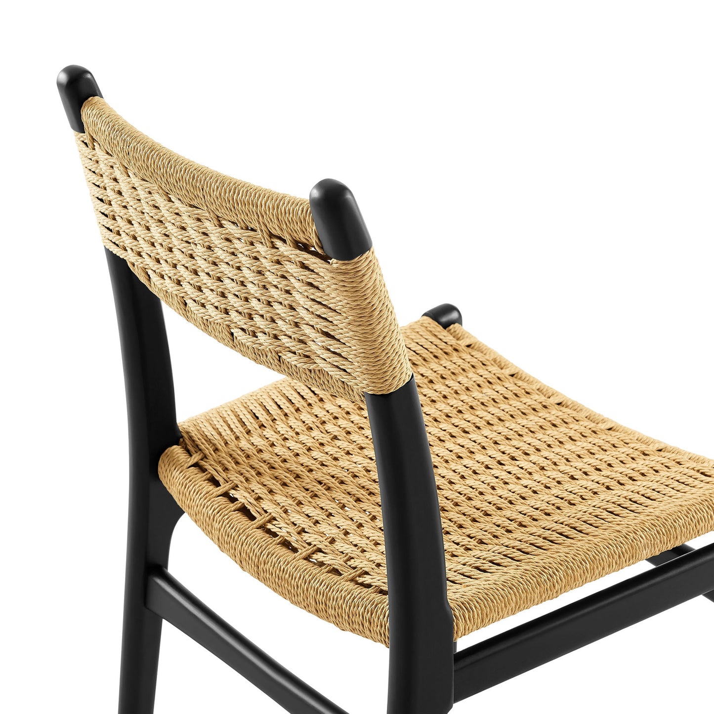 Wynn Rope and Wood Dining Side Chairs Set of 2 by Modway