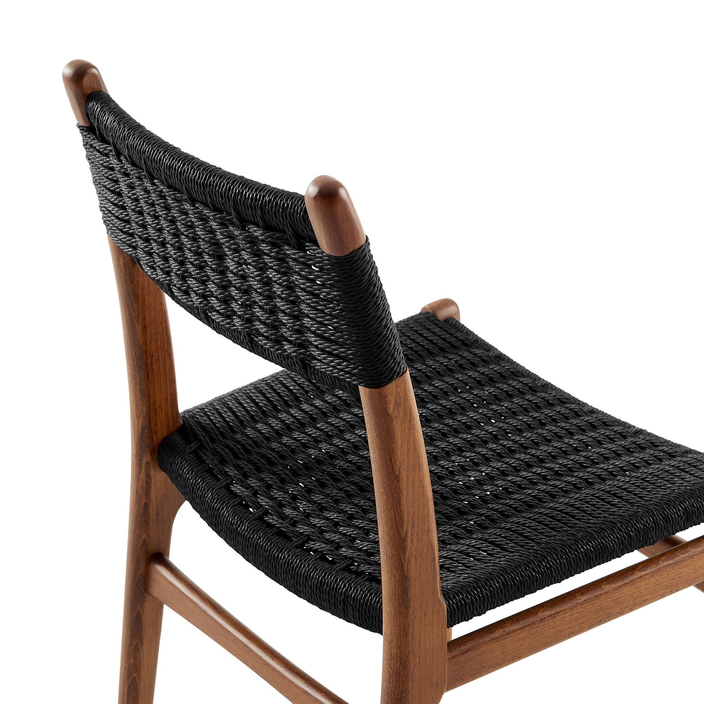 Wynn Rope and Wood Dining Side Chairs Set of 2 by Modway