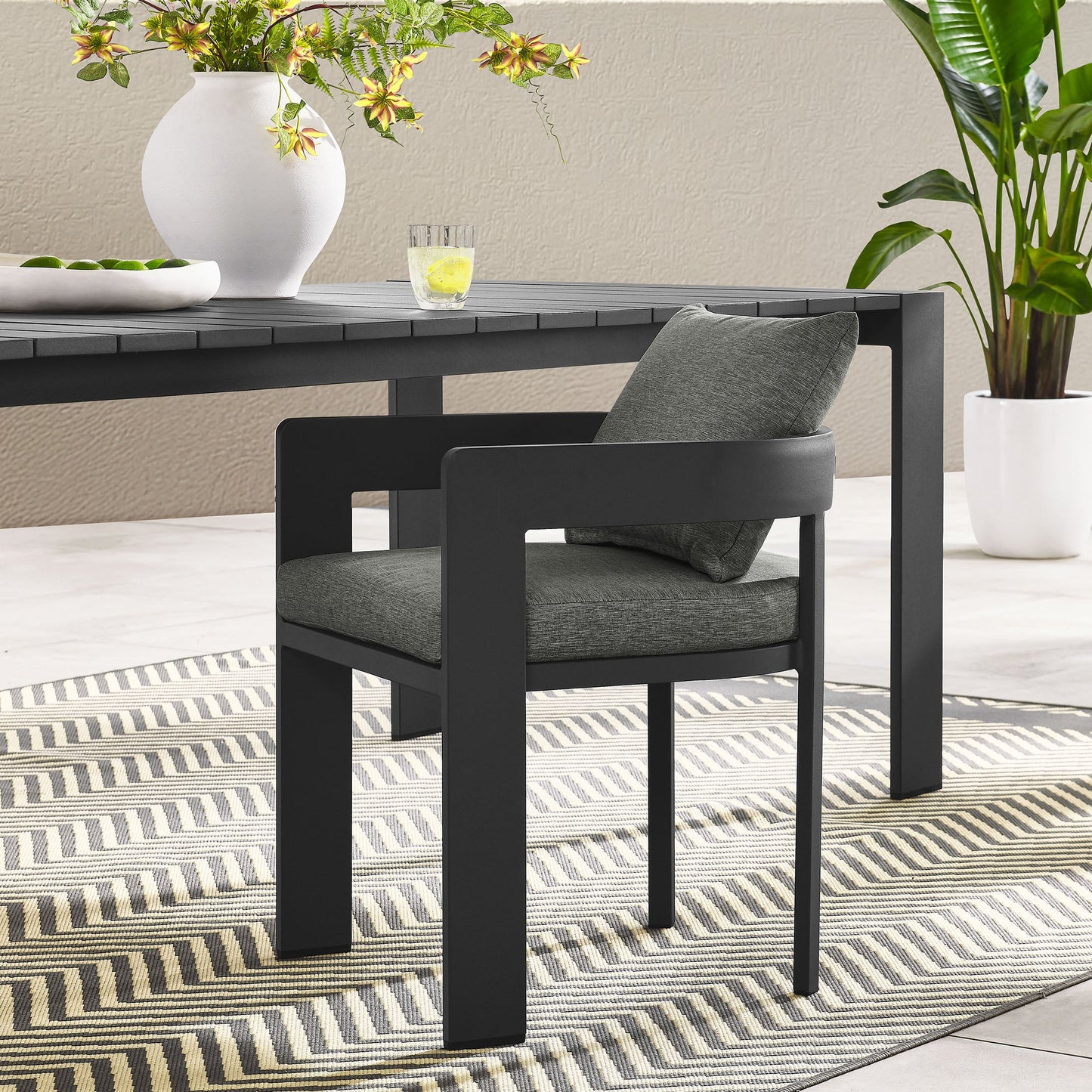 Tahoe Outdoor Patio Aluminum Dining Chair by Modway