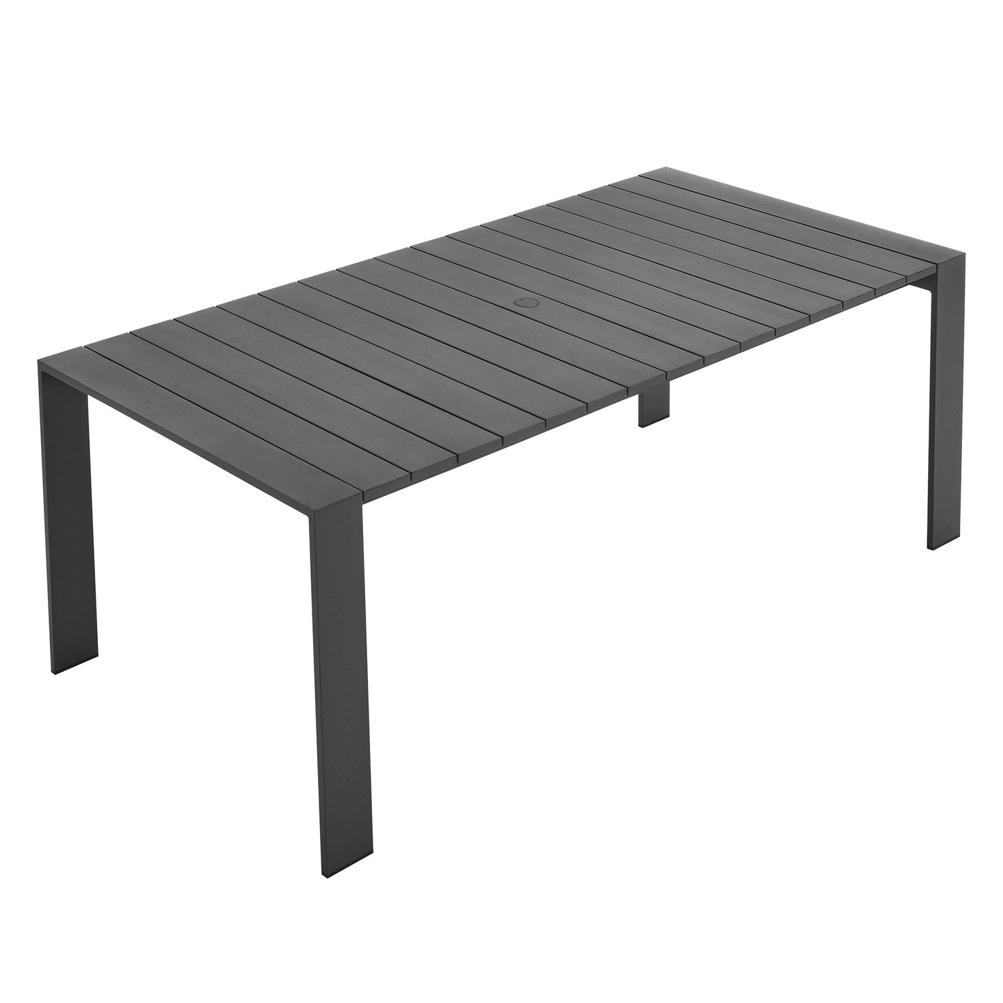 Tahoe Rectangular Outdoor Patio Aluminum Dining Table by Modway EEI-7054-GRY
