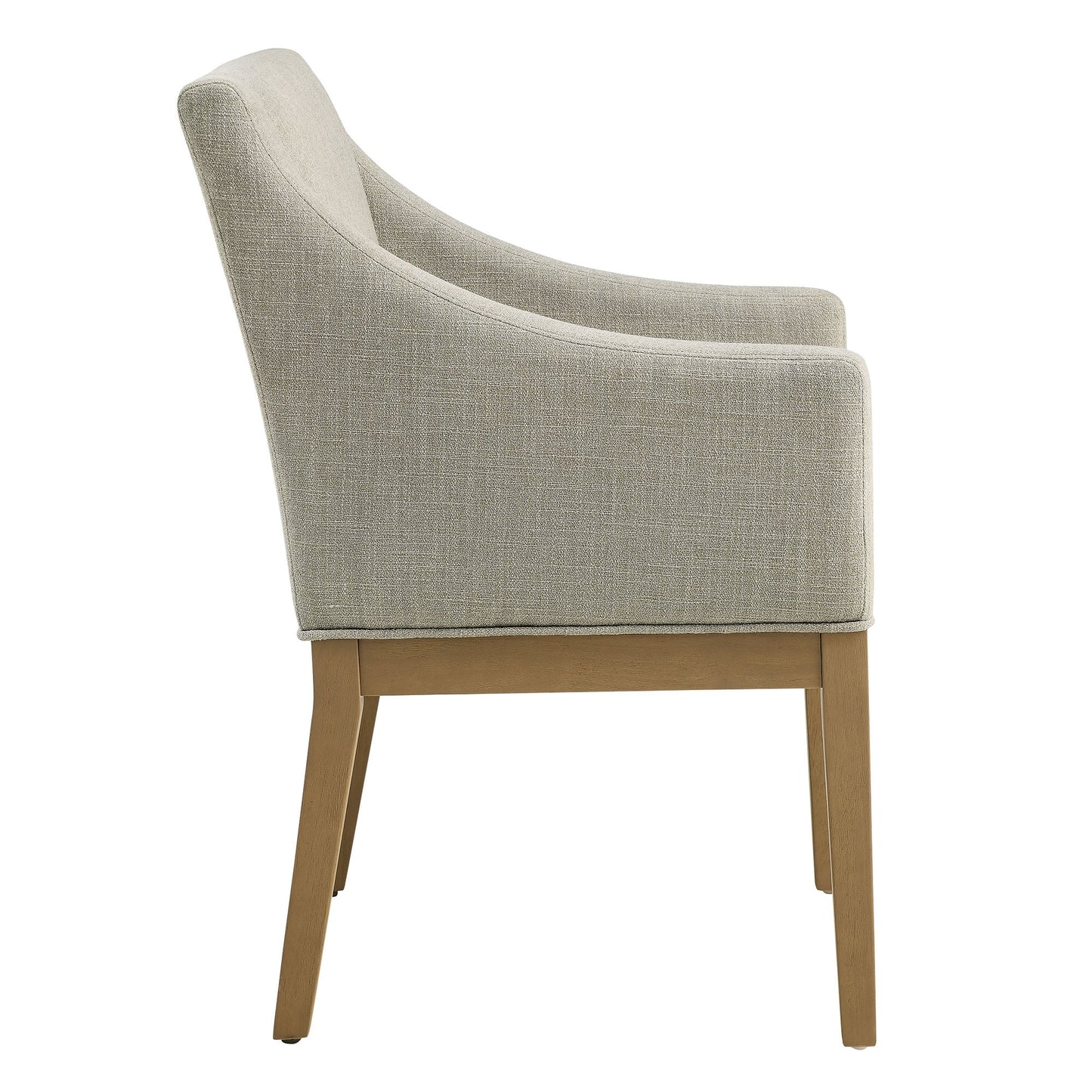 Alton Fabric Upholstered Dining Armchair by Modway EEI-7058-LIN-NAT
