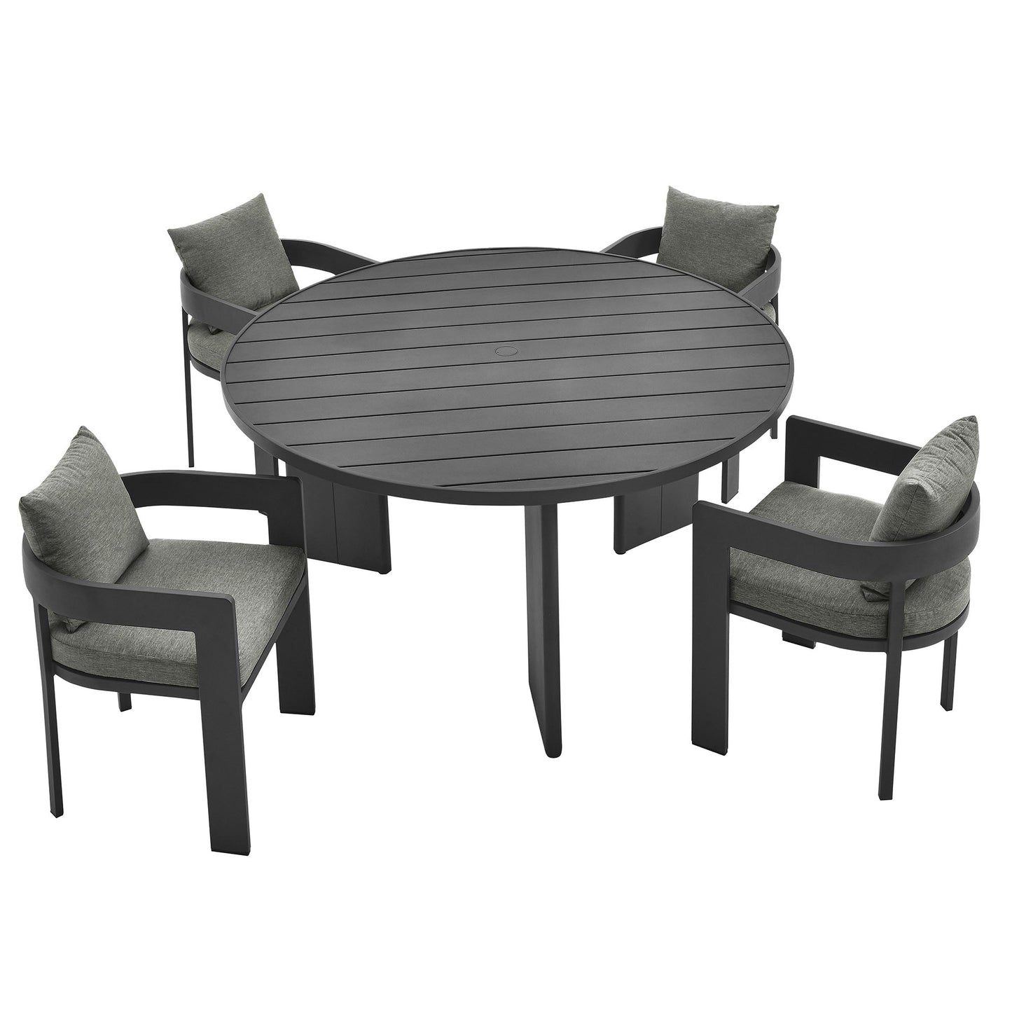 Tahoe 5-Piece Outdoor Patio Aluminum Dining Set by Modway